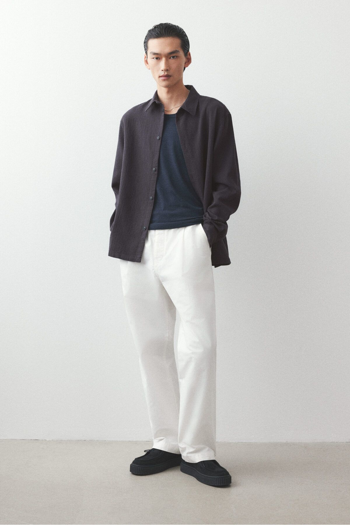 H&M Muslin Gömlek Regular Fit