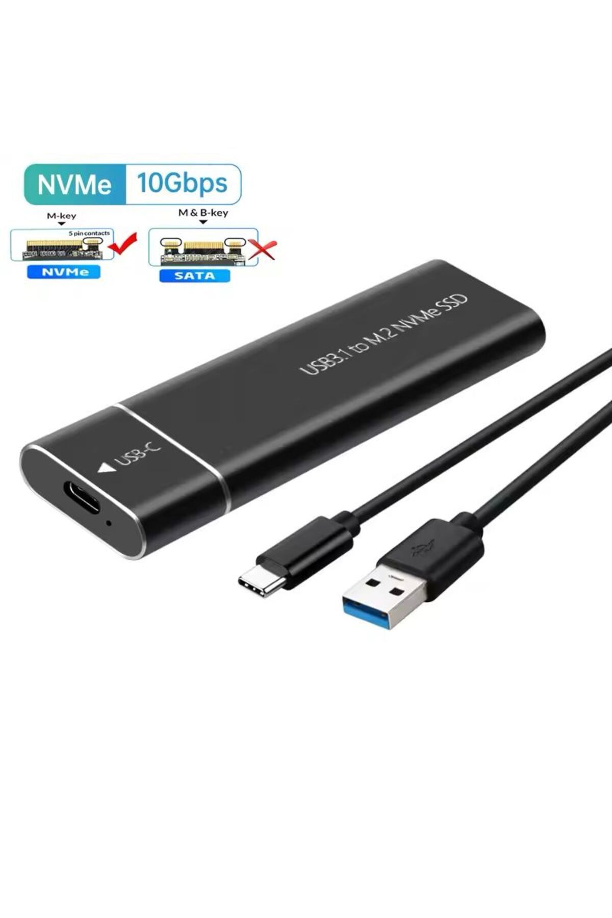 Bluesery Nvme M.2 Ssd Kutusu 3.1 Type-c Uyumlu