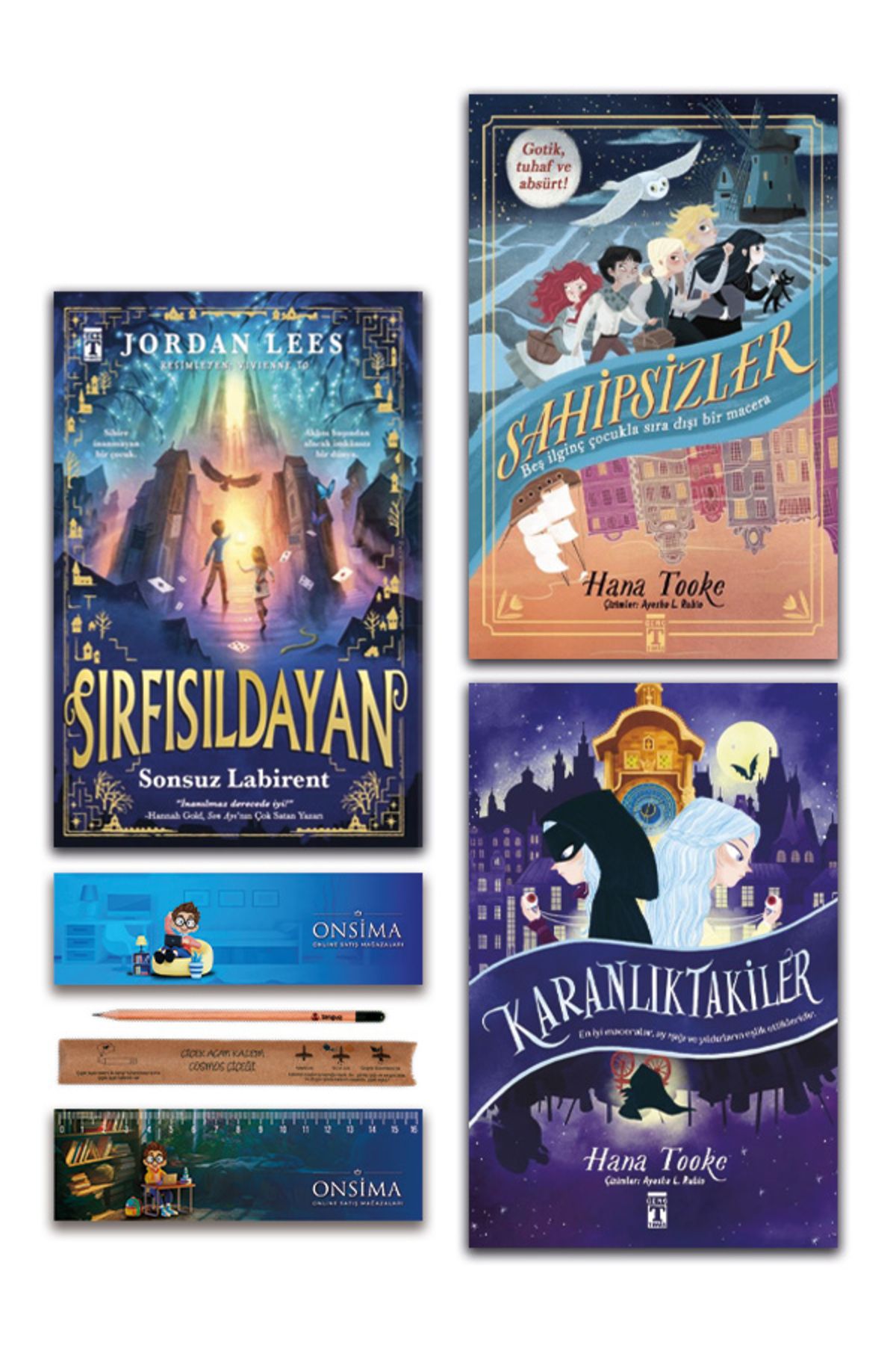Genç Timaş Sahipsizler - Karanlıktakiler - Sonsuz Labirent - Sırfısıldayan Set 3 Kitap
