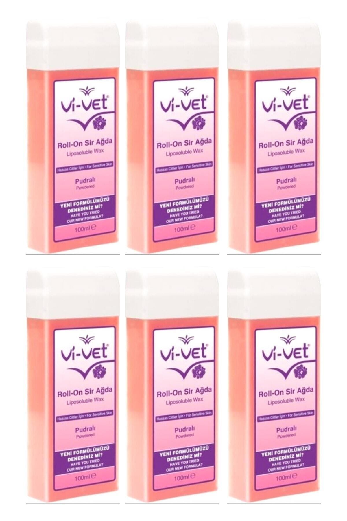 Vi vet Kartuş Roll-on Pudralı Sir Ağda 100 ml X 6 Adet