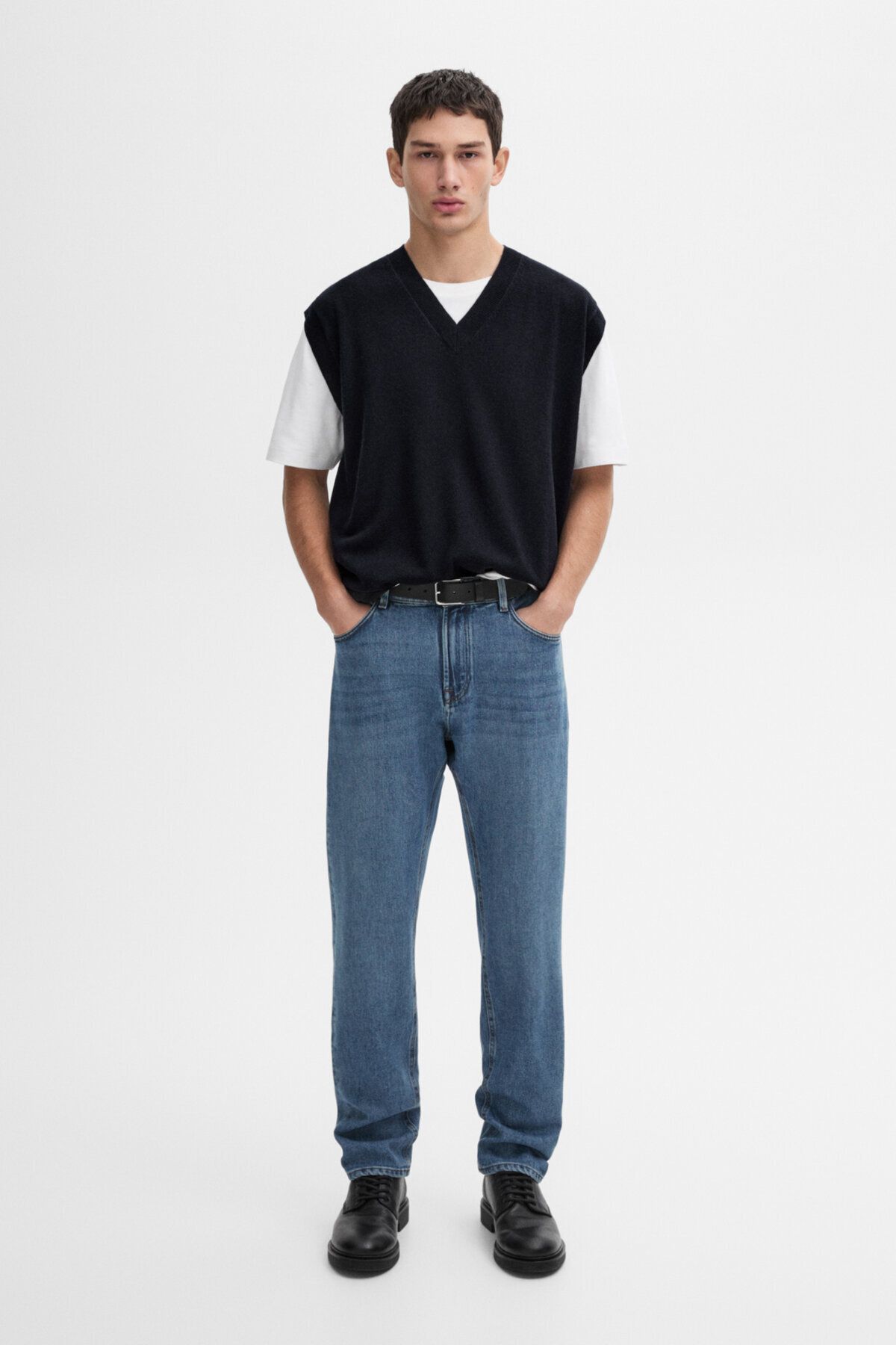 Massimo Dutti V yaka triko süveter