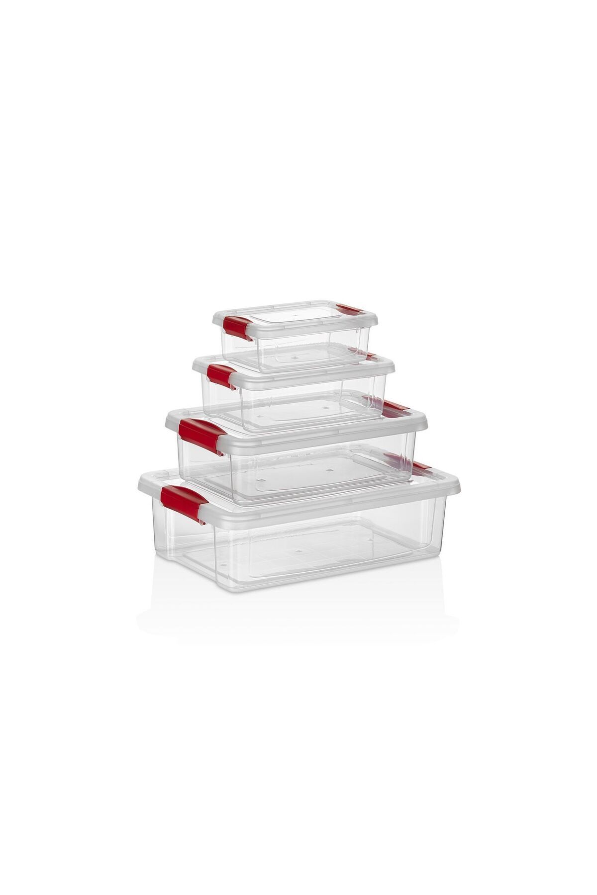 Dükkanönü Fresh & Clink Saklama Kabı Set (4'LÜ) 0,80 Lt. X 1,50 Lt. X 3,00 Lt 6,00 Lt Org-466