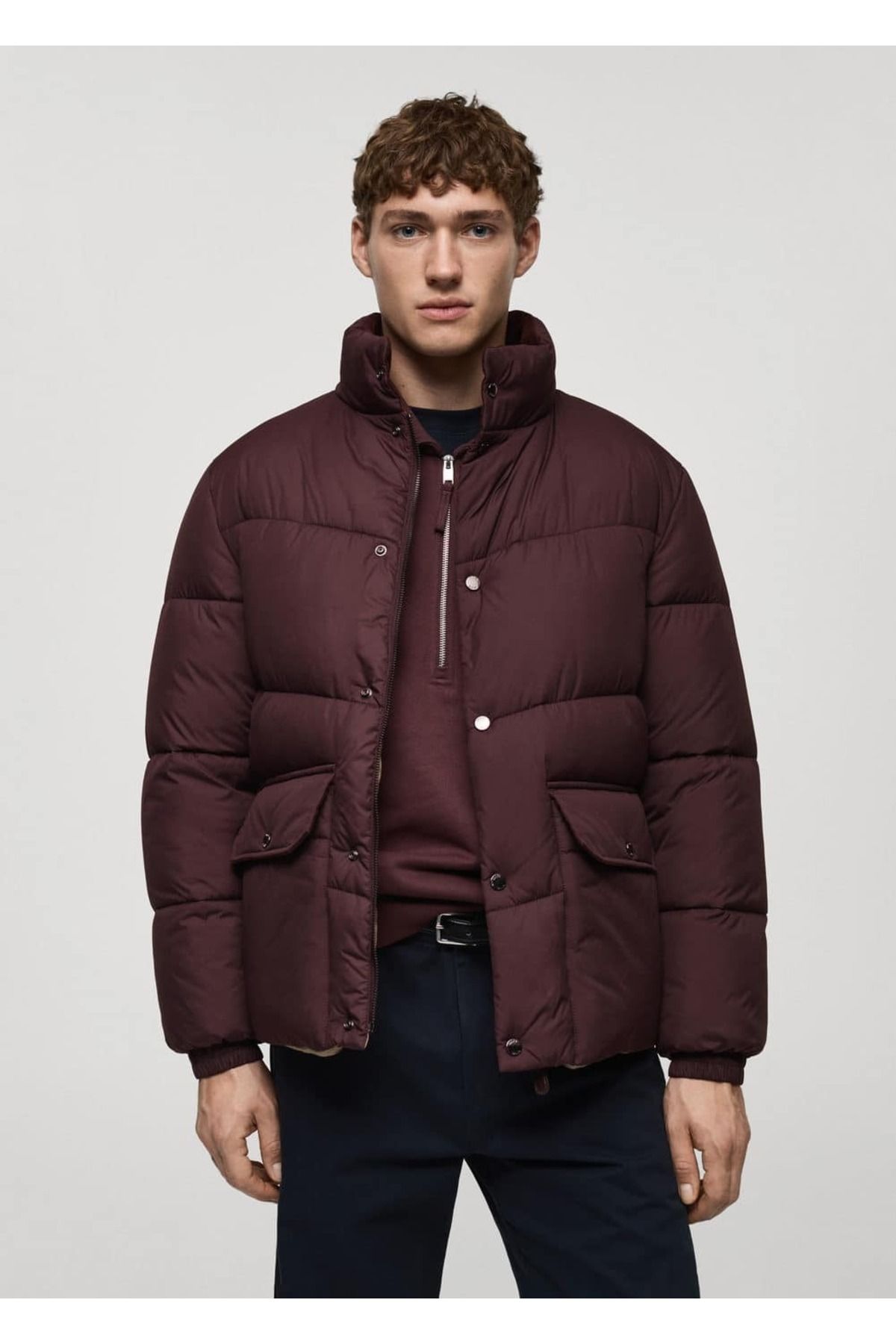 MANGO Man Su tutmaz kapitone anorak