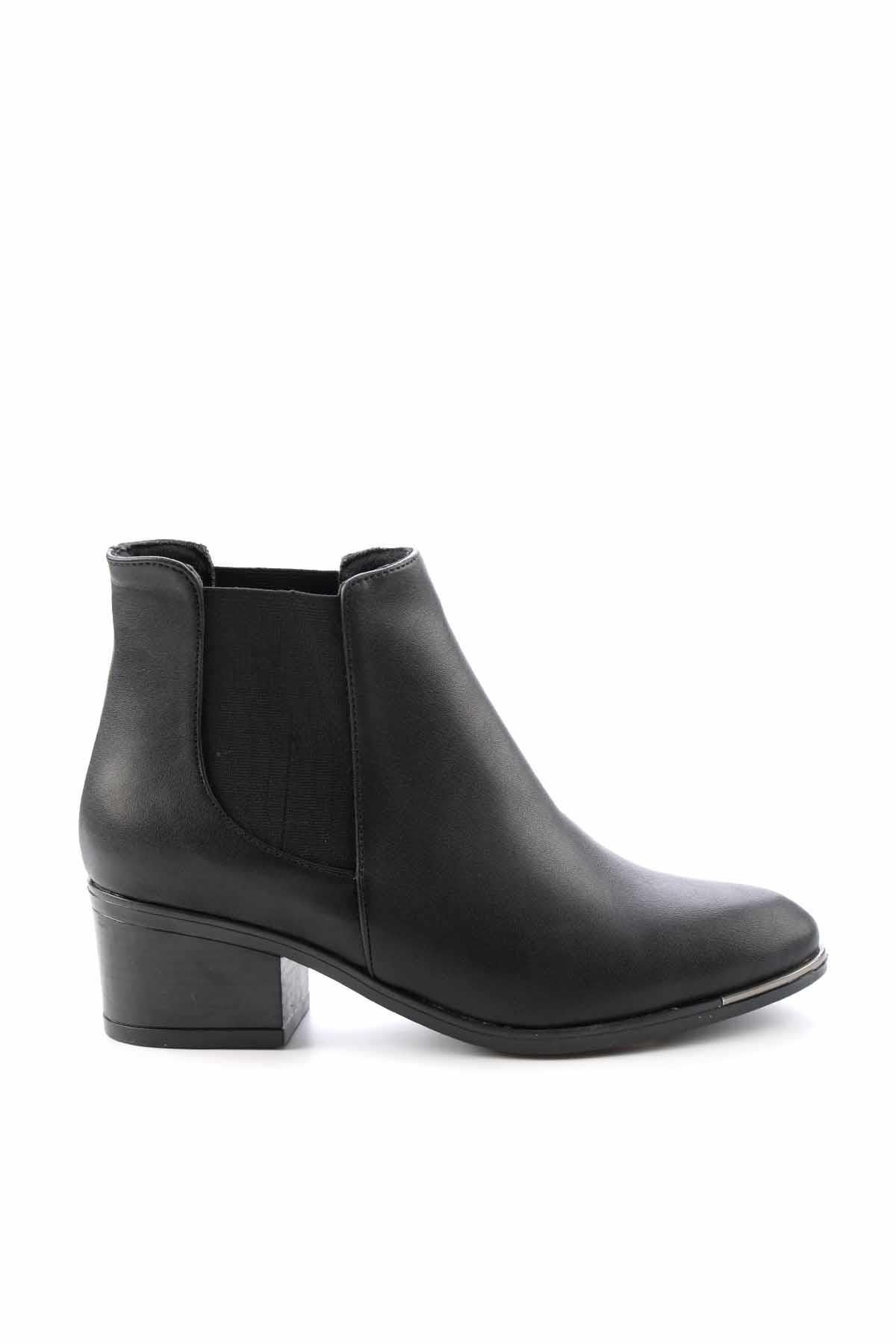 Bambi Siyah Kadın Bot & Bootie K02924871109