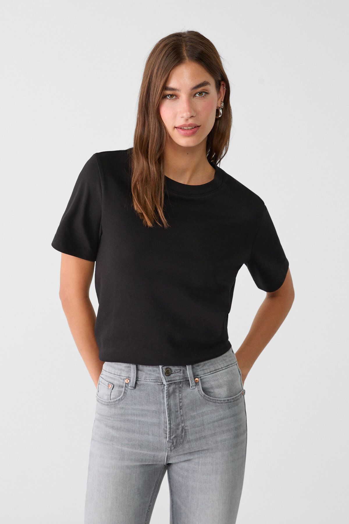 Stradivarius Regular fit basic t-shirt