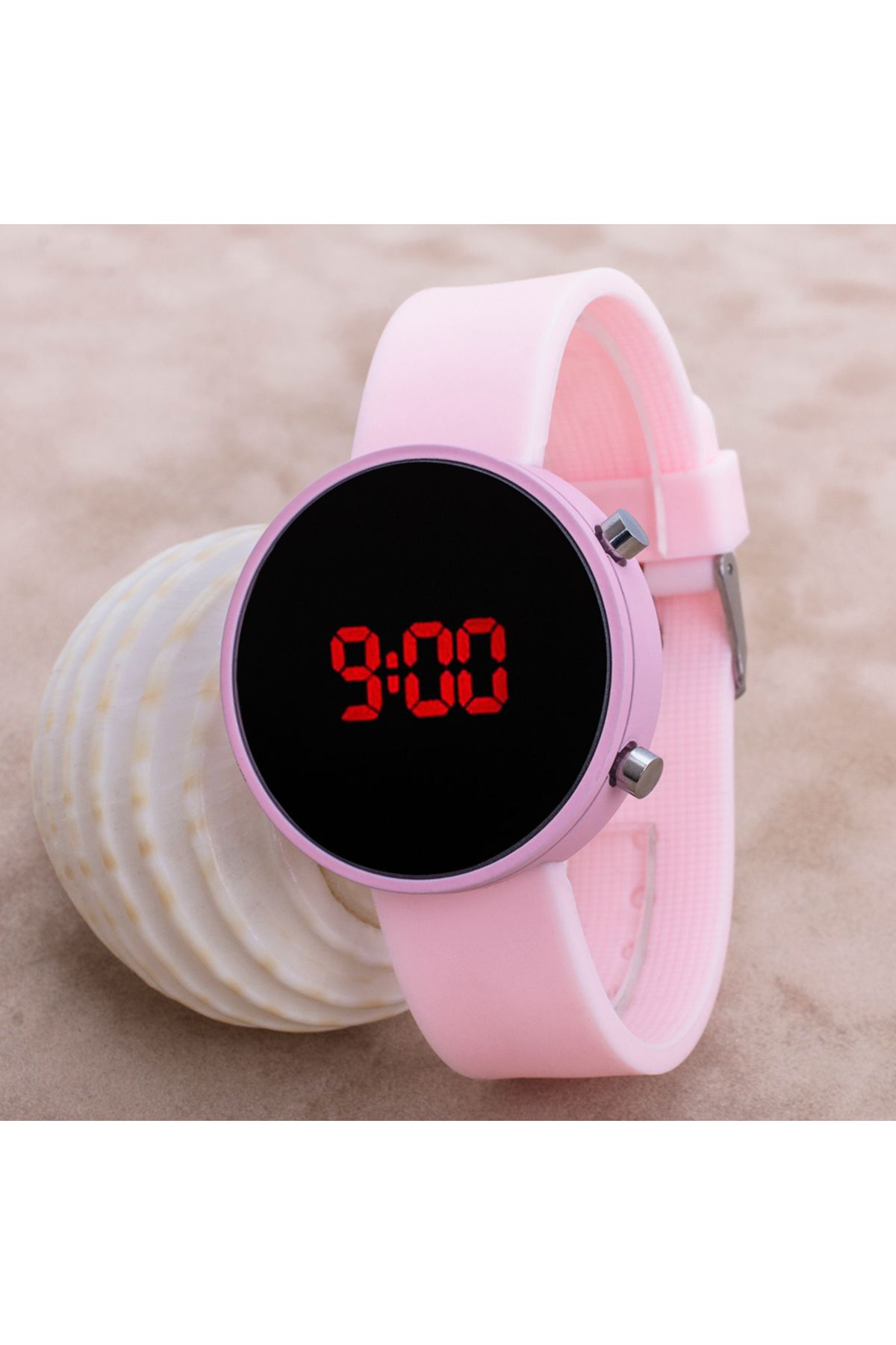 Spectrum Led Watch Toz Pembe Dijital Yetişkin Kız Çocuk Kol Silikon Saat St-303633