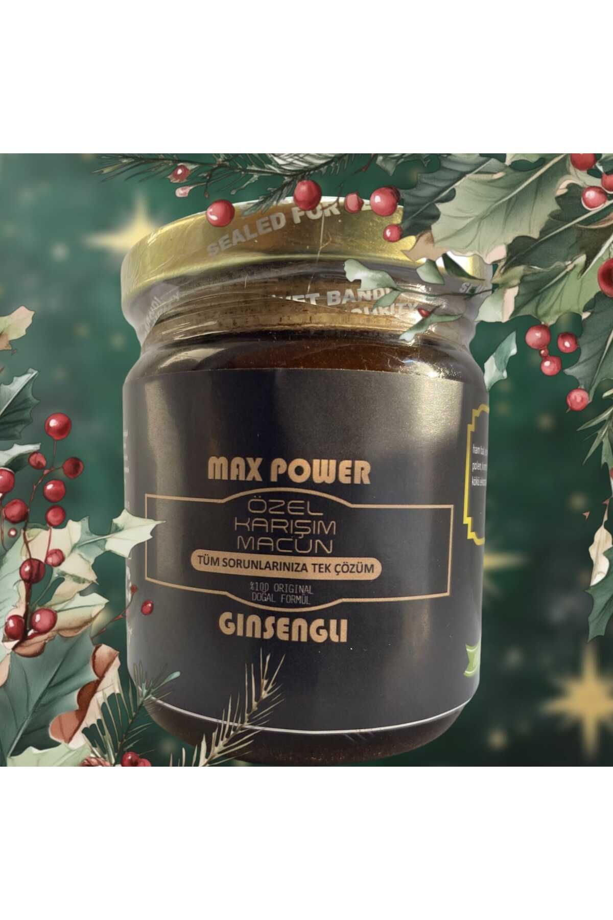Maxpower Max Power ginsengli 240 Gr Bitkisel Pekmez Karışım Macun