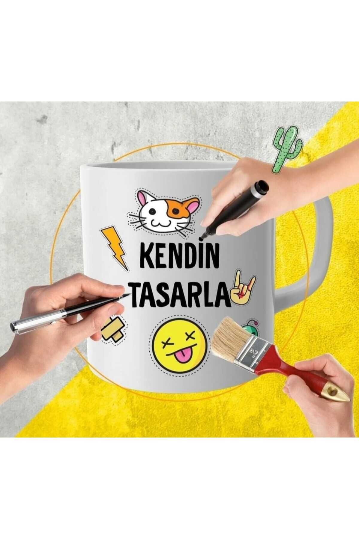 porselen BASKILI KUPA BARDAK [İSMİNİZE ÖZEL] KENDİN TASARLA