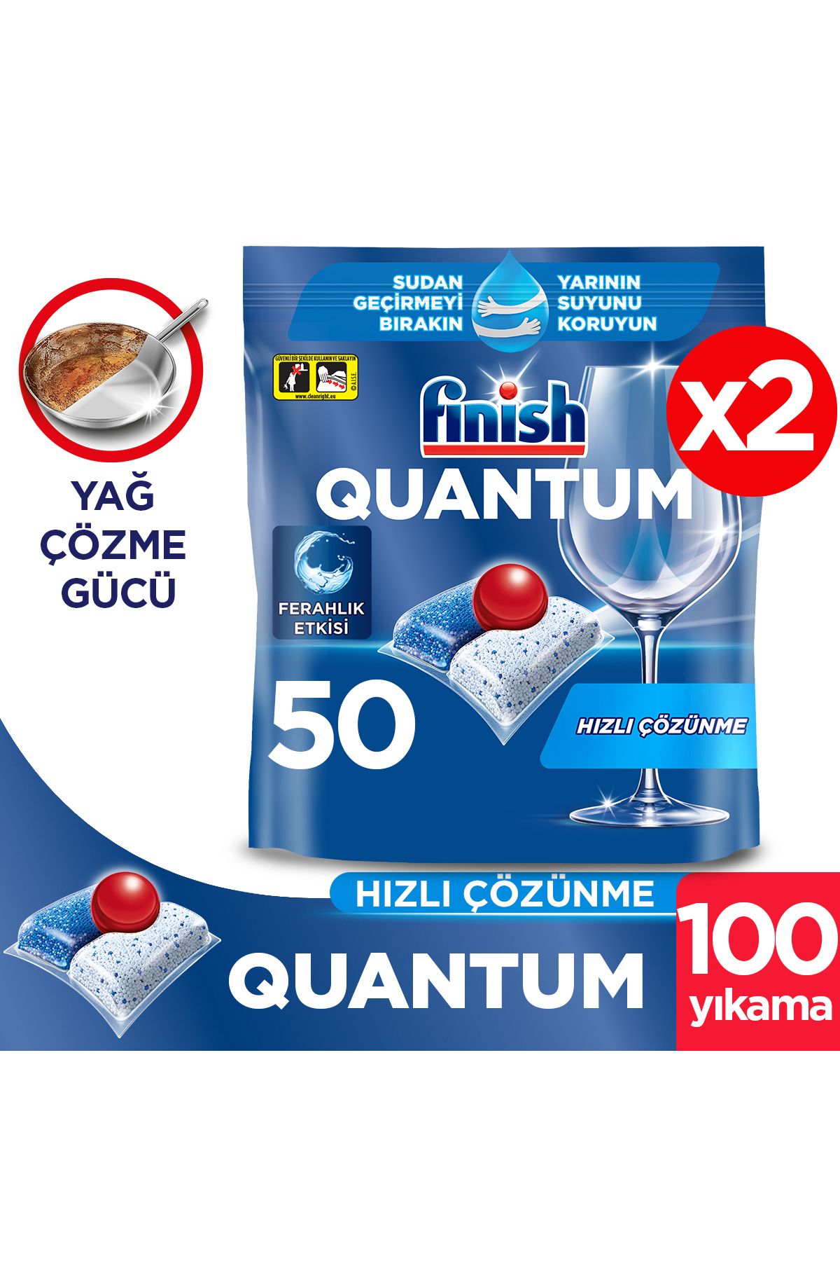 Finish Quantum Tablet Deterjan 50x2