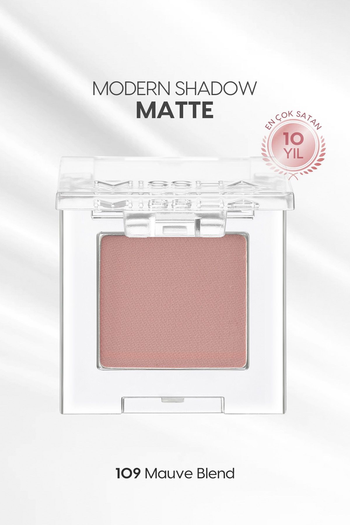 Missha Yumuşak Dokulu, Dökülme Yapmayan Mat Tekli Göz Farı Modern Shadow Matte (109 Mauve Blend)