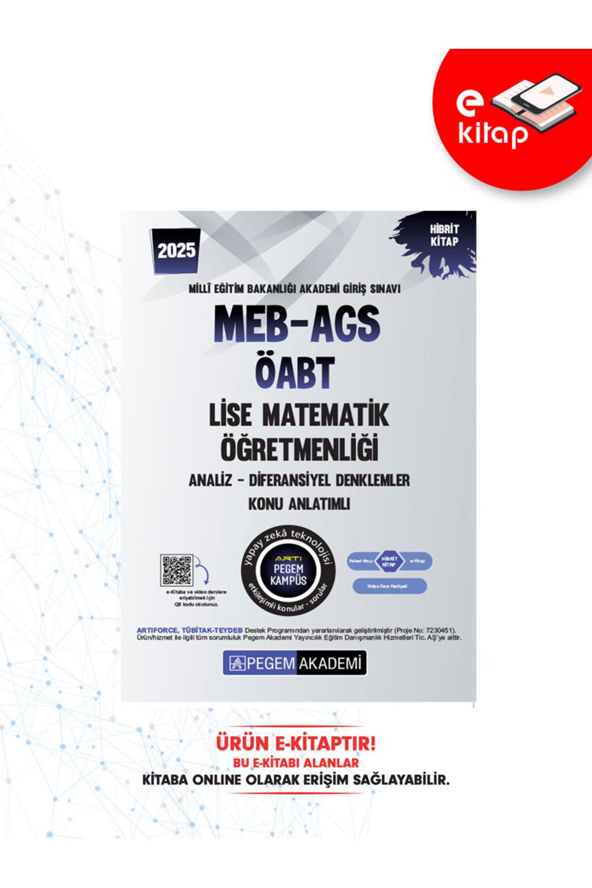 Pegem Akademi Yayıncılık 2025 Meb-ags Öabt Lise Matematik Öğretmenliği Analiz Konu Anlatımlı E-kitap