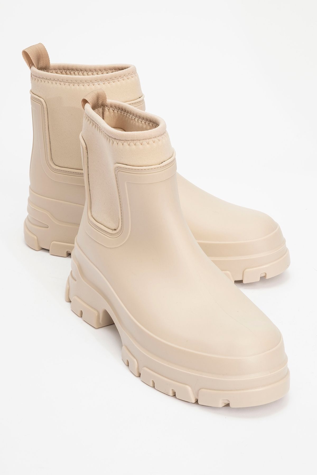 luvishoes PLOYE Bej Kadın Yağmur Botu