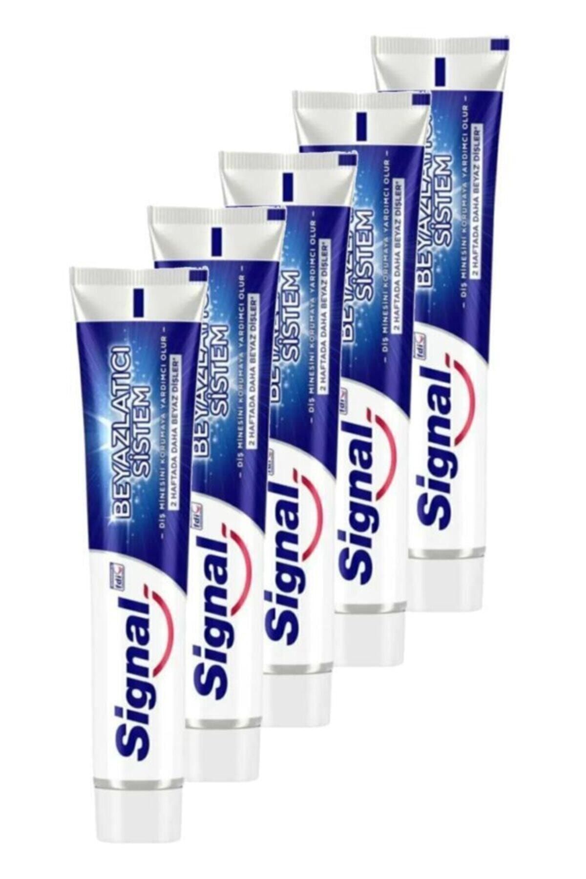 Signal Beyazlatıcı Sistem Diş Macunu 5 X 50 ml