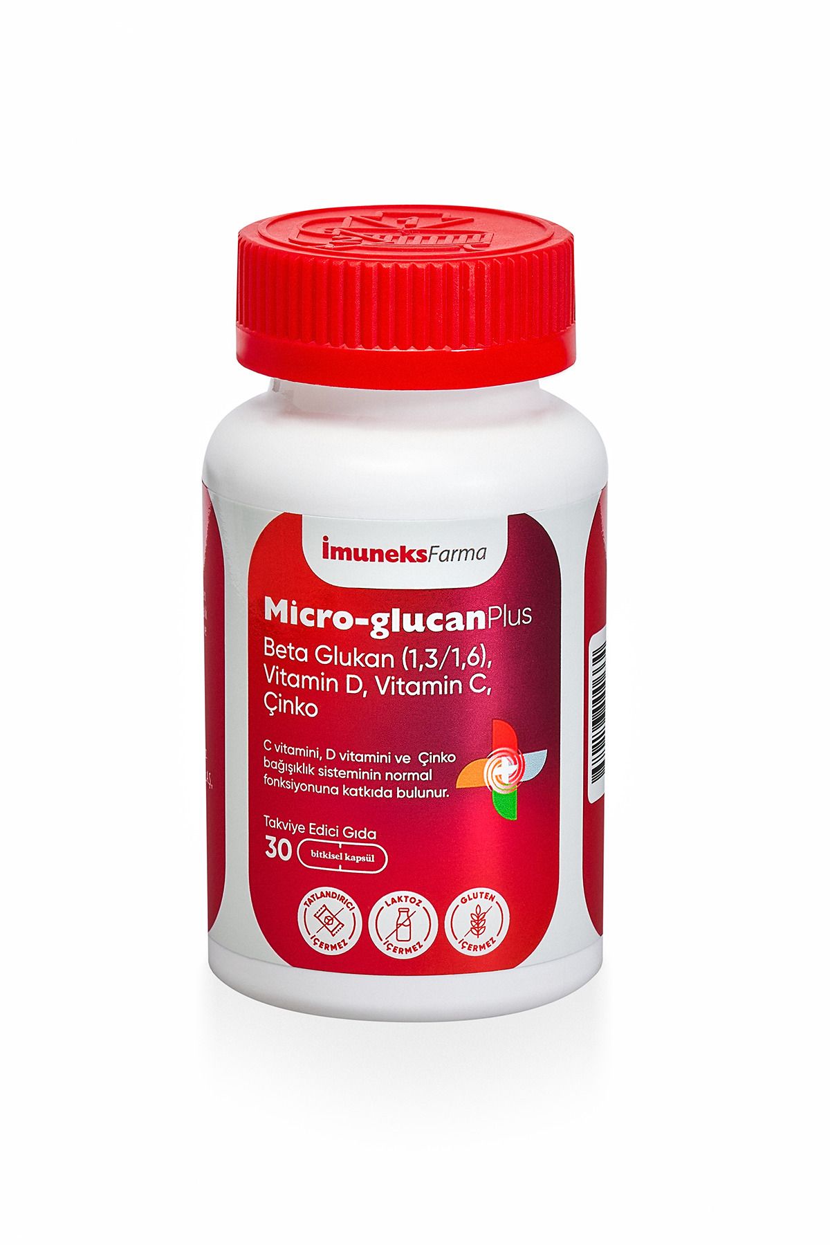 Imuneks Micro Glucan Plus Çinko D Ve C Vitamini 30 Kapsül