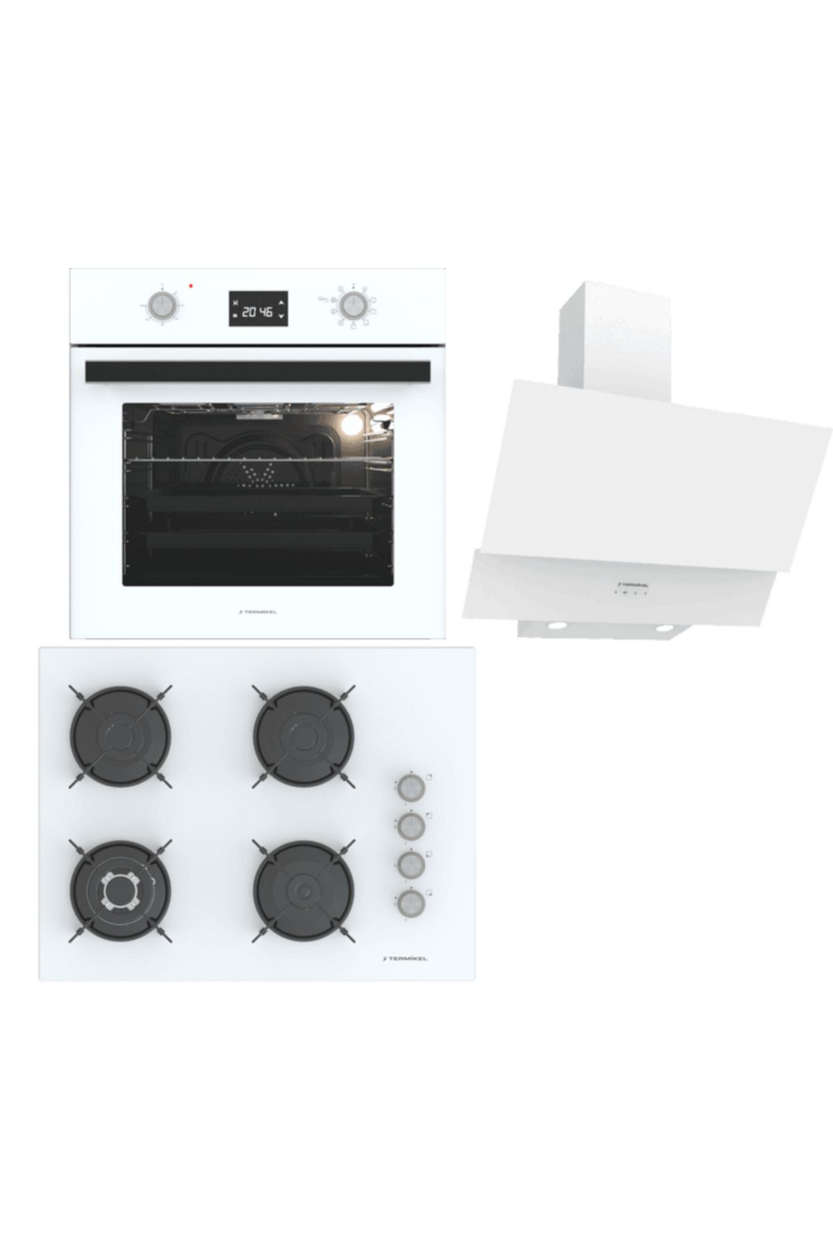 Termikel Ankastre Set (BO O6555C W BH P7194C W CH C6532C WW)