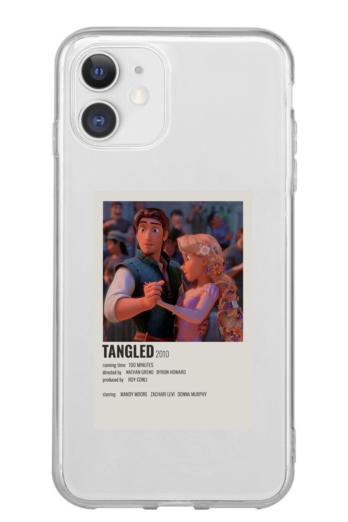 TechTree iPhone 11 Uyumlu Rapunzel Tangled Tasarımlı Şeffaf Silikon Kılıf