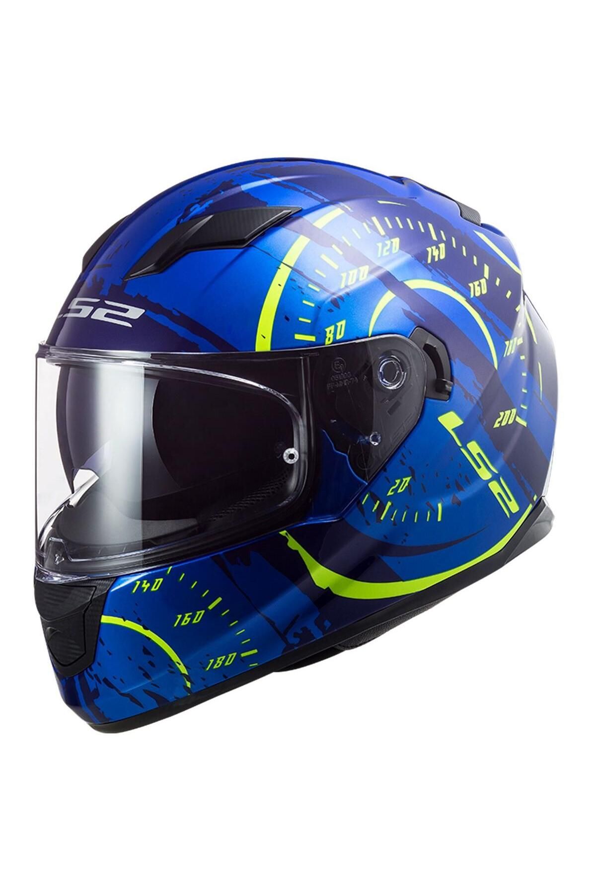 LS2 Stream Evo Tacho Mavi-neon Sarı Kask