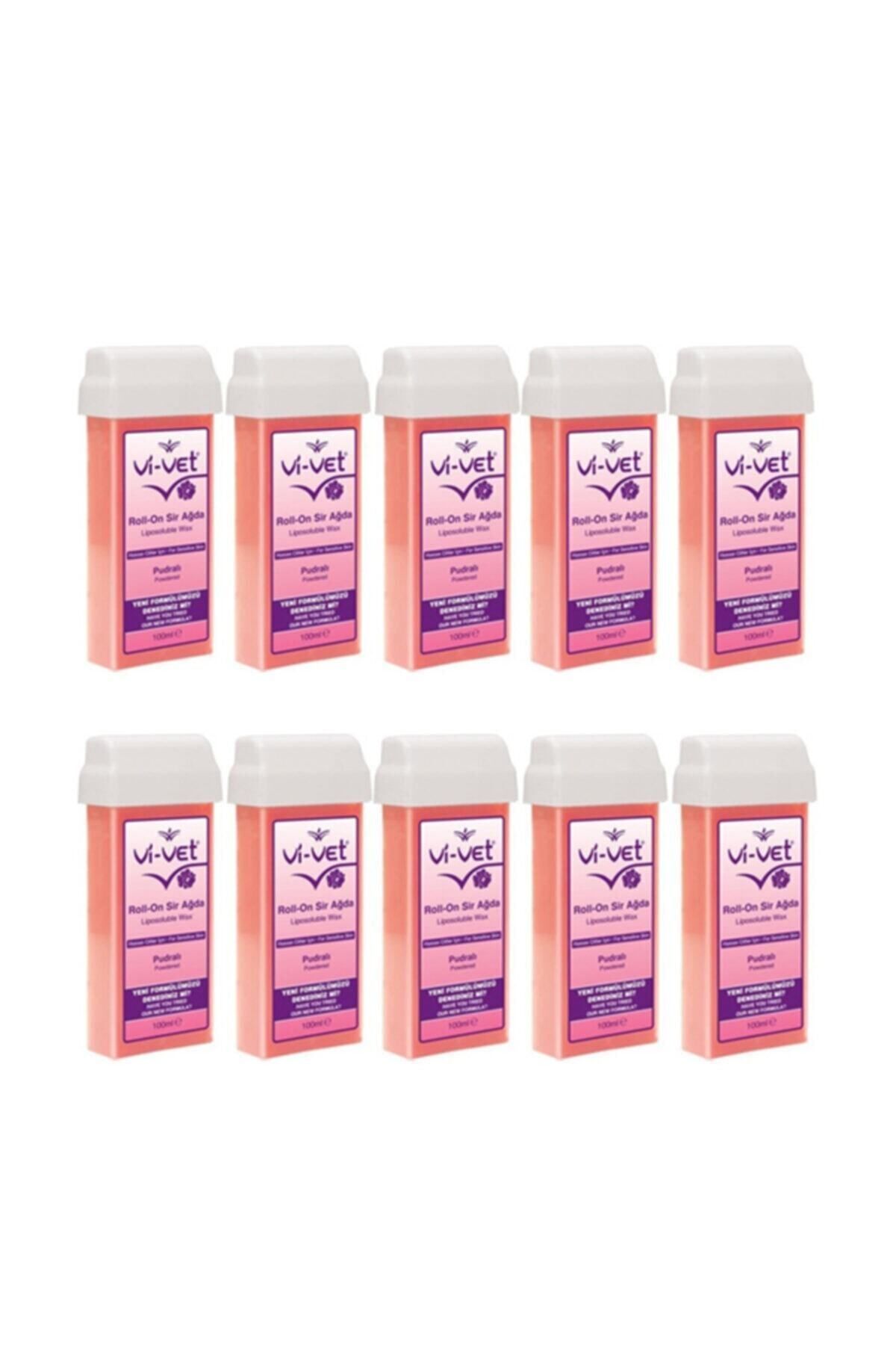 Vi vet Vi Vet Kartuş Roll-on Pudralı Sir Ağda 100 ml X 10 Adet