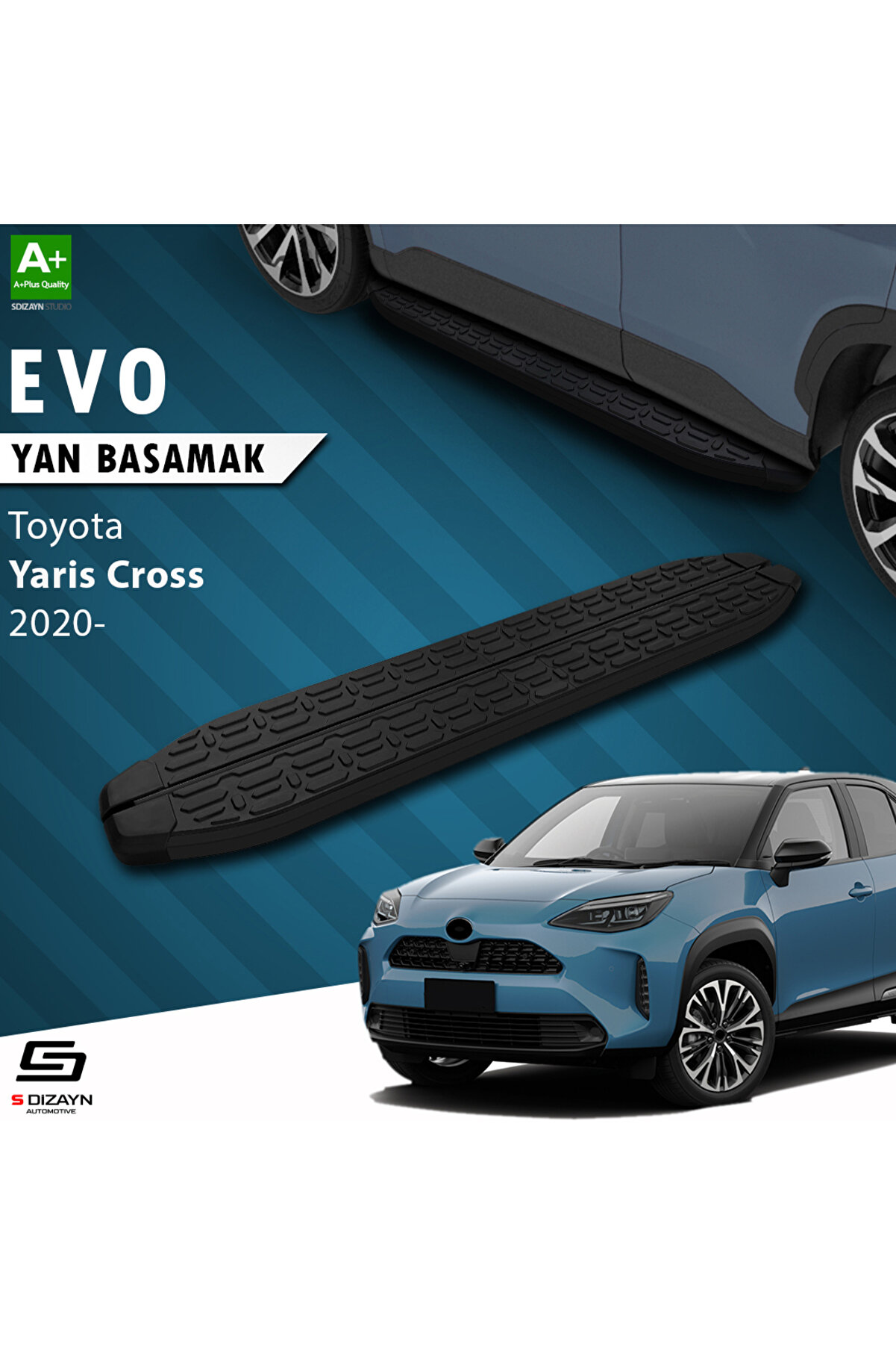 Opel Vivaro Kısa Şase Blackline Yan Basamak Alüminyum 2001-2013 Arası Uyumlu