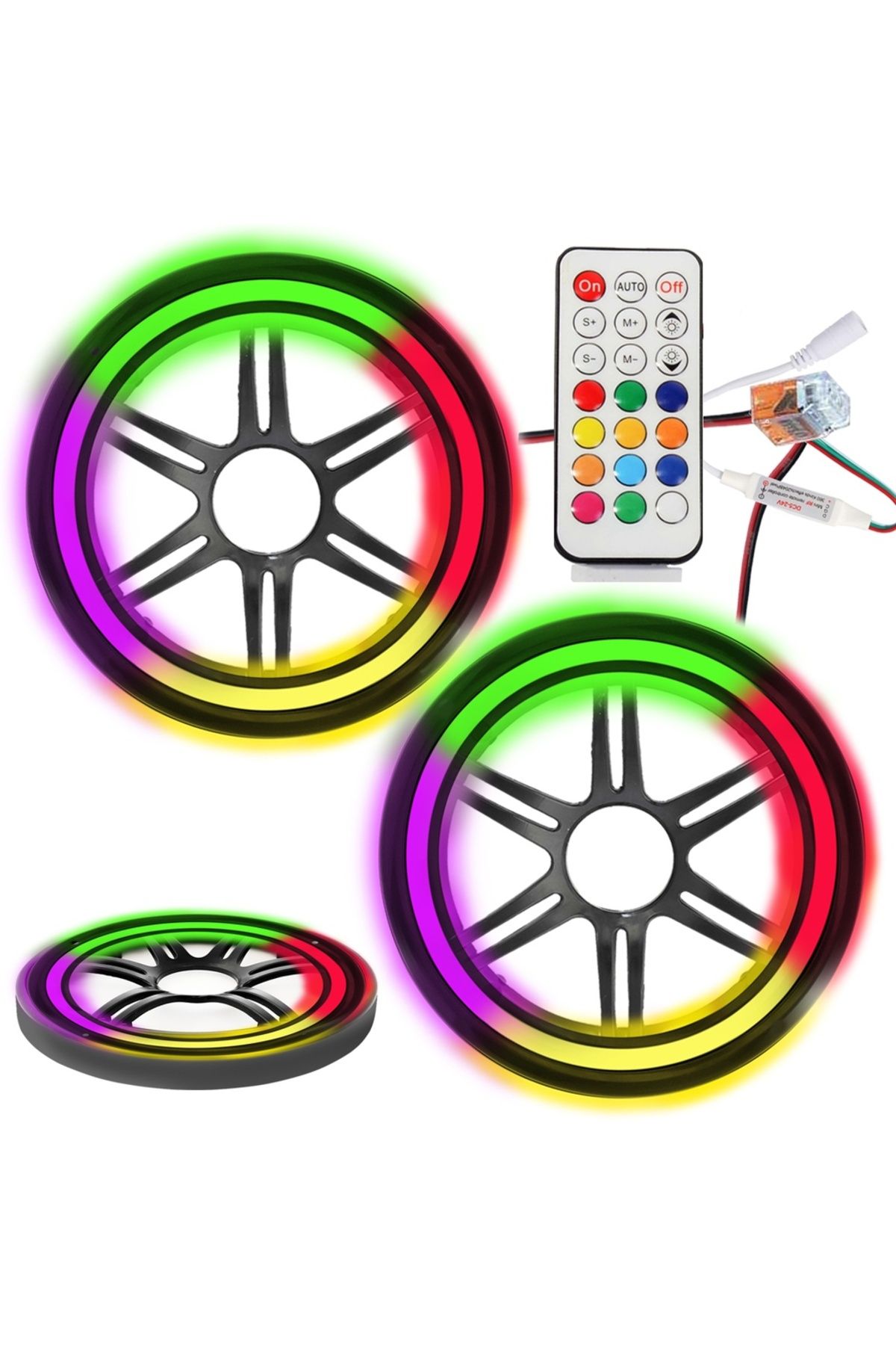 Poke Pixel Ledli 10cm Hoparlör Midrange Kapak 2 Adet Pk-6080