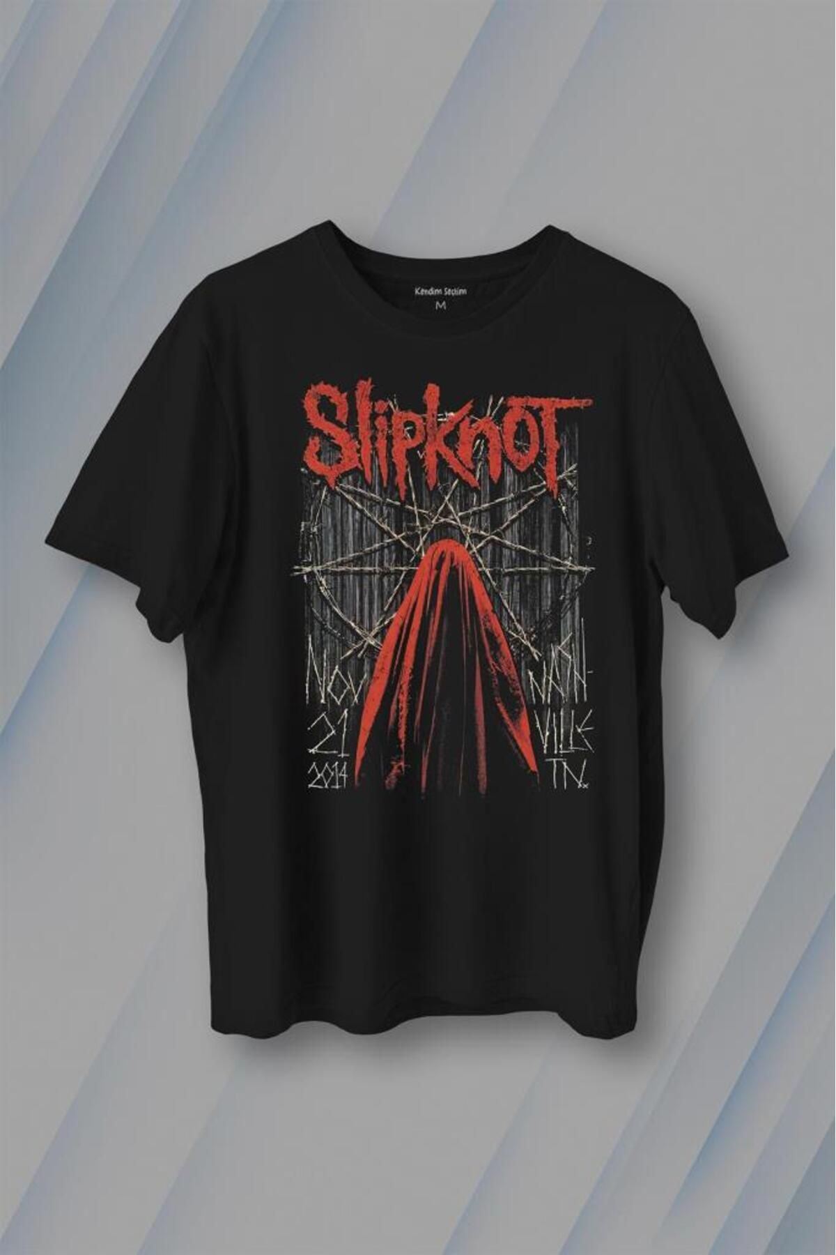 Kendim Seçtim Slipknot Metal Müzik Rock Music Baskılı Tişört Unisex T-shirt