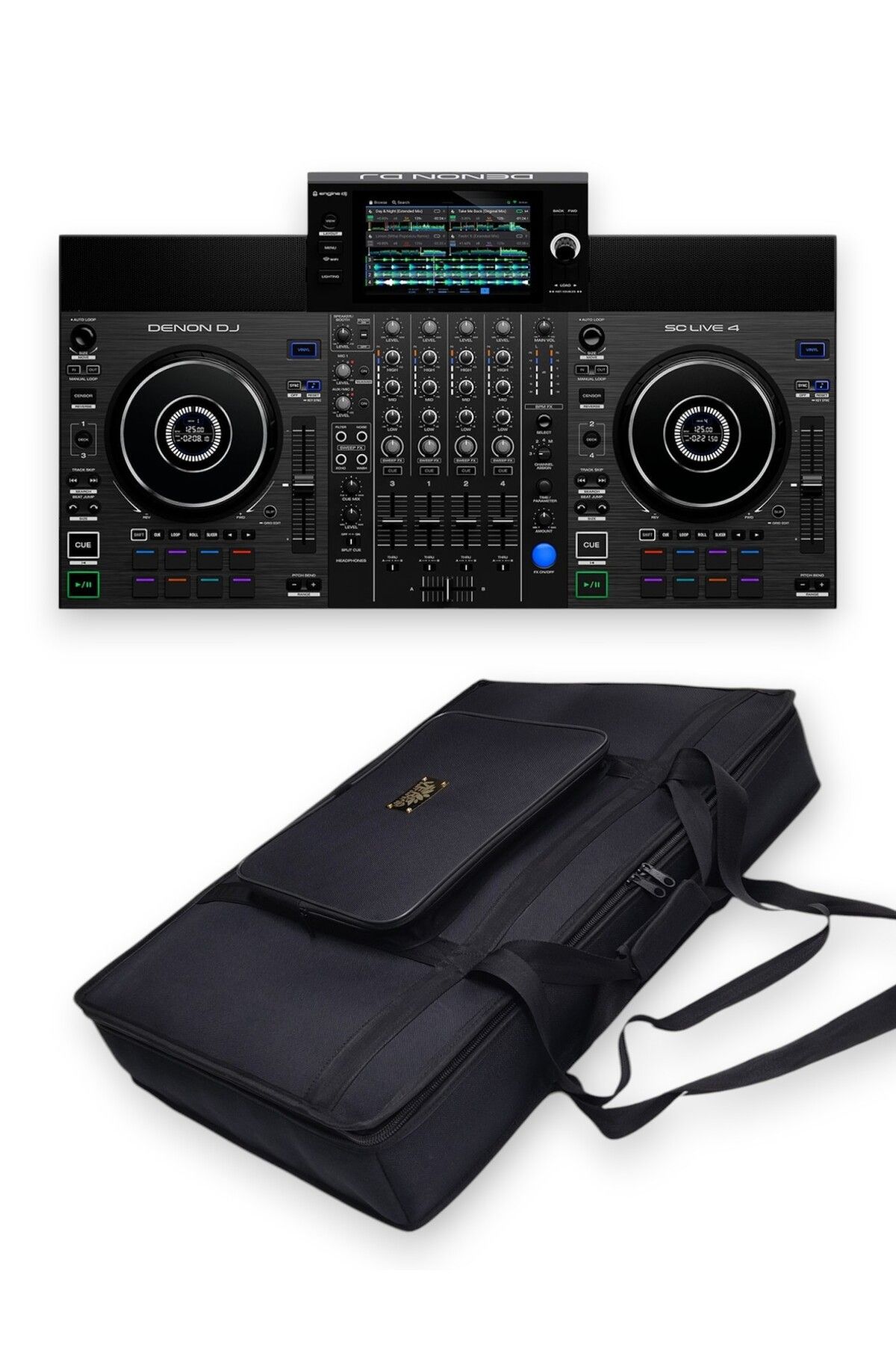 DENON DJ Sc Live 4 Setup için Çanta Soft Case Kılıf.