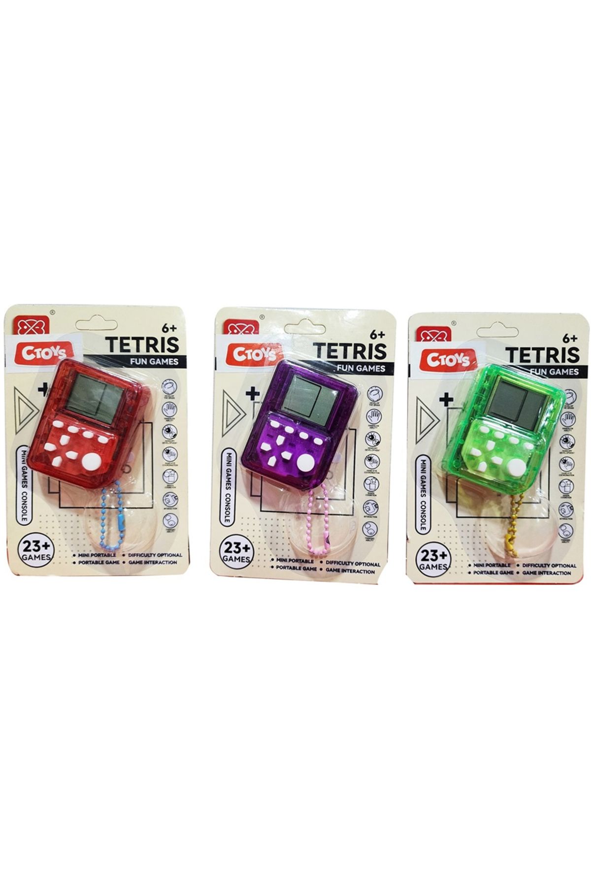 ctoy Oyuncak Mini Tetris Oyun Konsolu Xy9024-5B (Karışık Model 1 Adet)