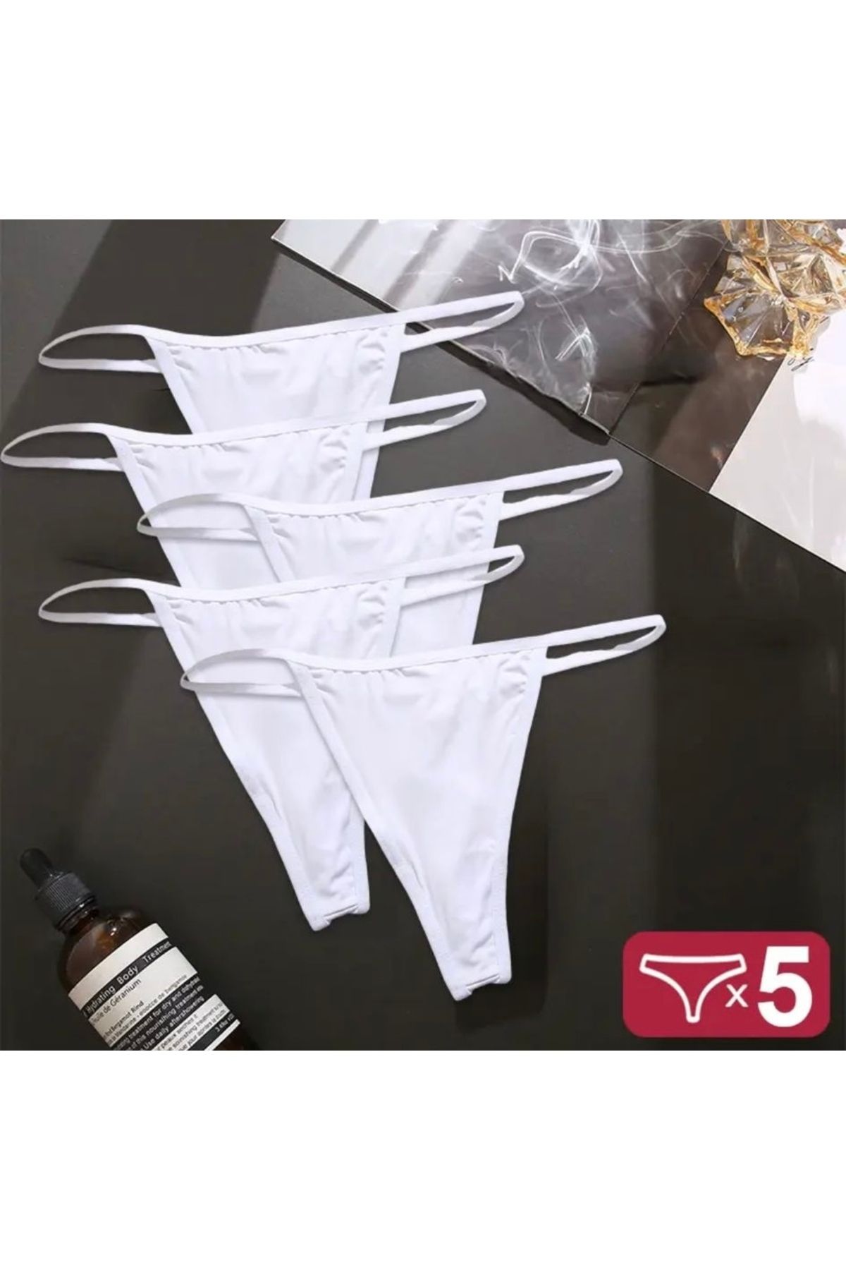 Oprah 5 Li Paket Esnek String Külot
