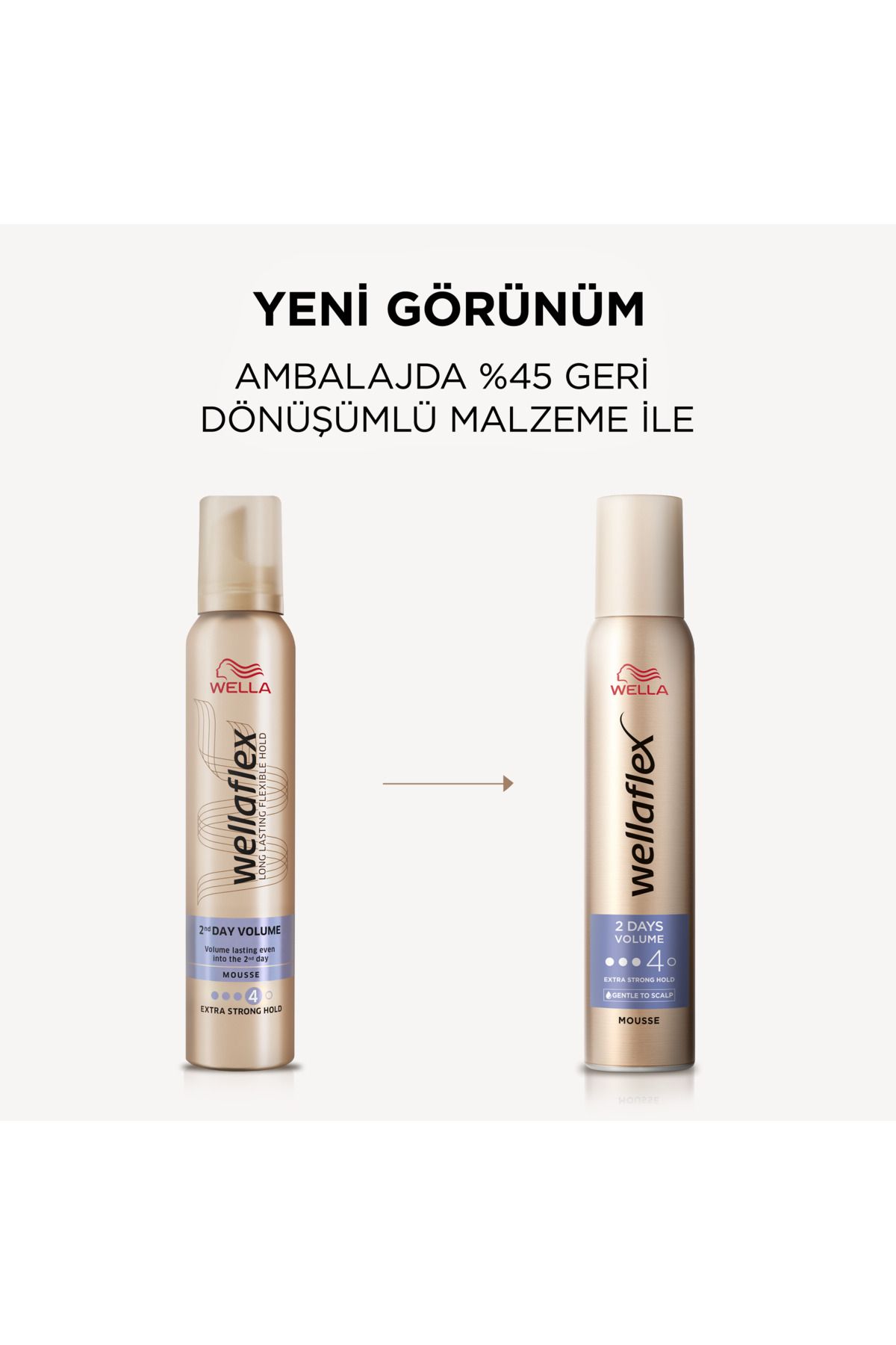 Wella Wellaflex 2 Days Volume 2 Gün Boyunca Hacim Veren Saç Köpüğü Extra Strong Hold 200 ml