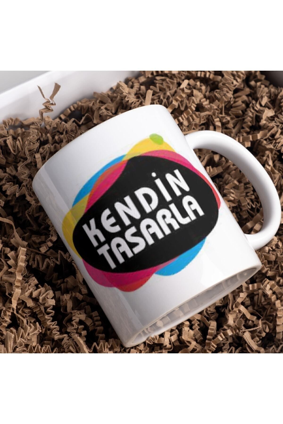 Nobbystar Kendin Tasarla Beyaz Porselen Kupa