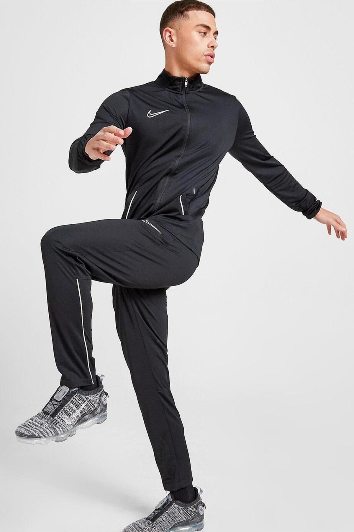 Nike Dri-Fit Academy 21 TrackSuit Siyah Erkek Eşofman Takımı