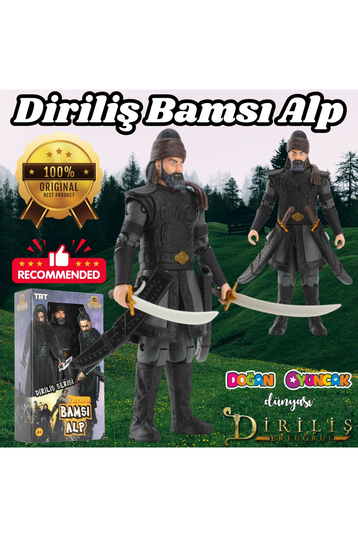 Doğan Oyuncak Dünyası Diriliş Ertuğrul Bamsı Alp Karakteri - Bamsı Alp Figürü - Diriliş Ertuğrul Oyuncak - Diriliş Ertuğru