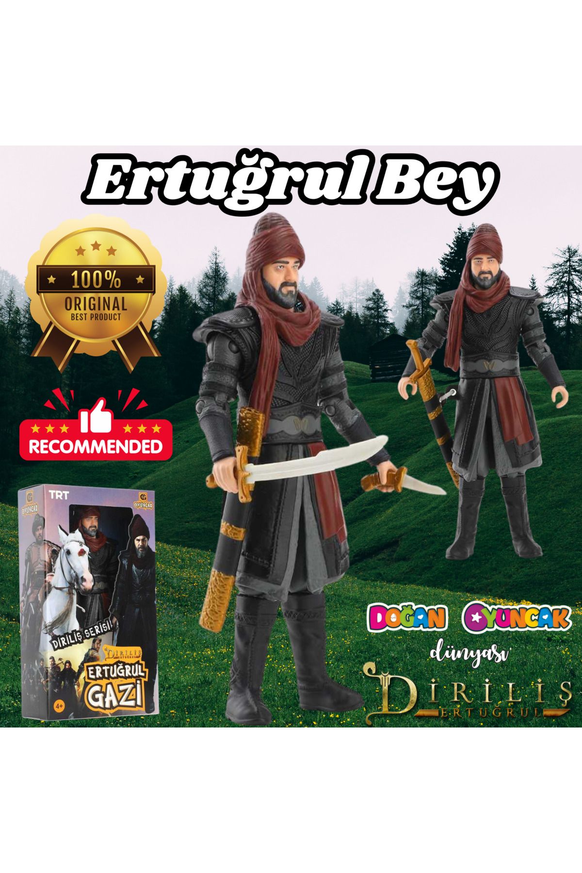Doğan Oyuncak Dünyası Diriliş Ertuğrul, Turgut ve Bamsı Alp Karakteri - Diriliş Ertuğrul Figürü - Diriliş Ertuğrul Oyuncak