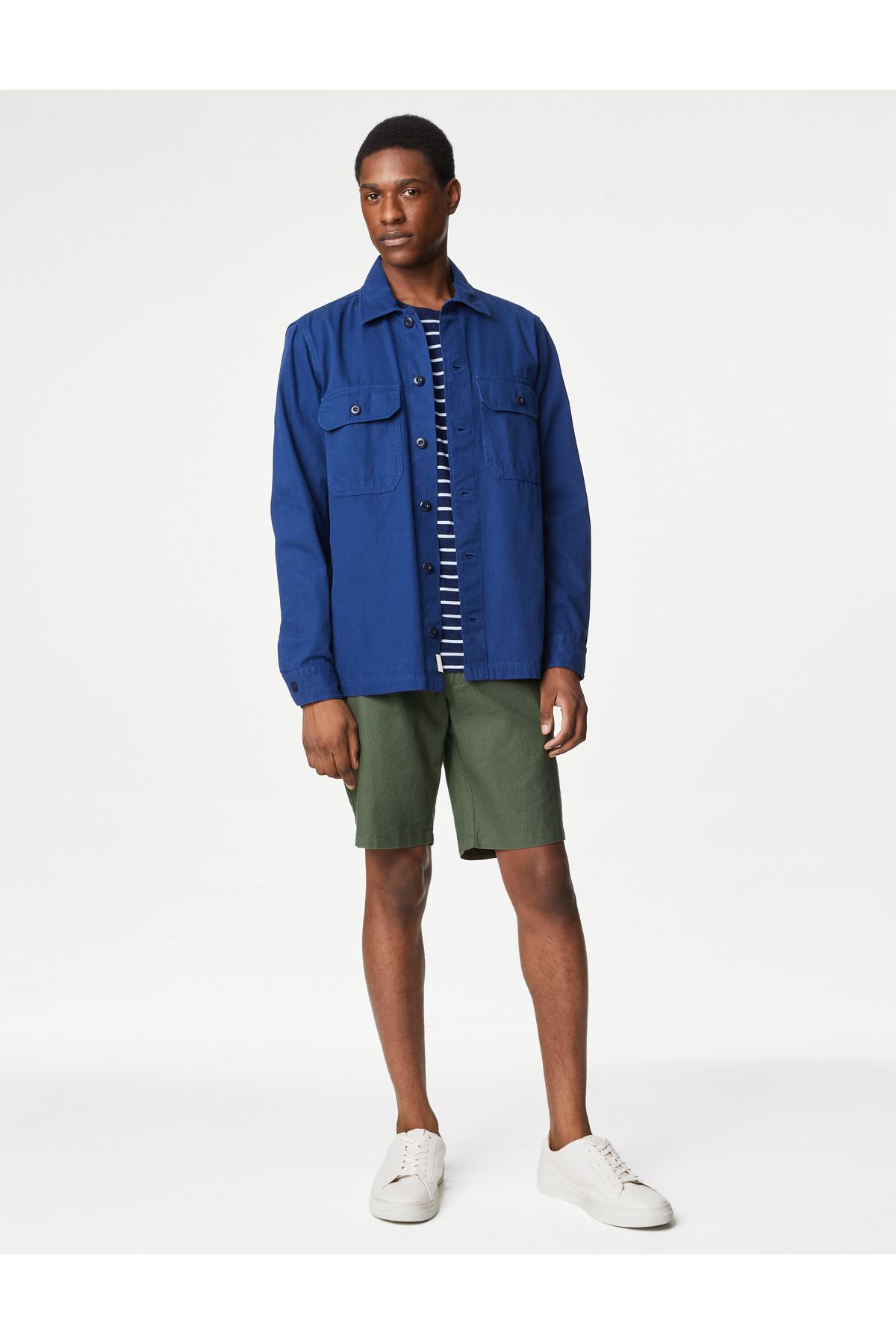 Marks & Spencer Regular Fit Keten Şort