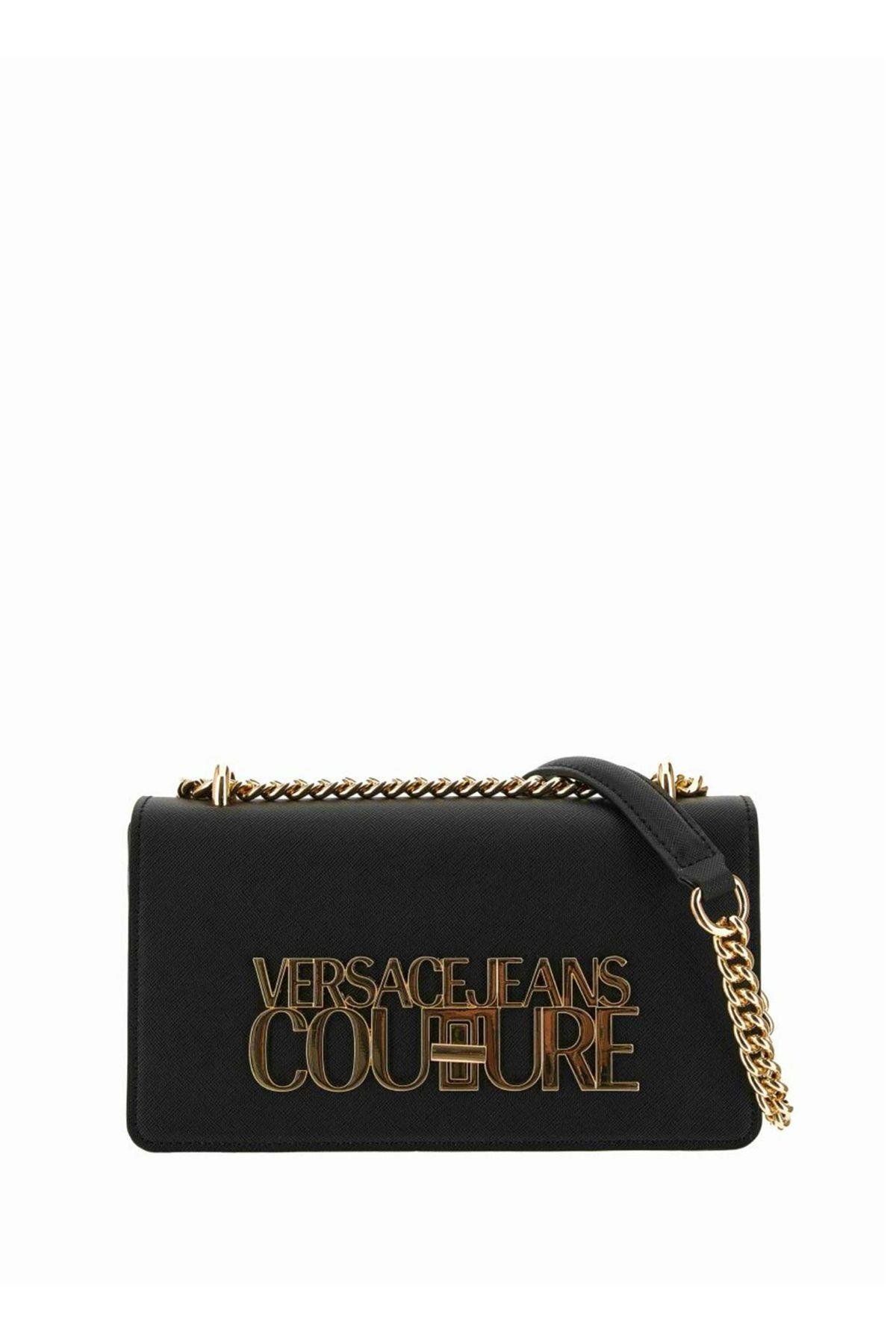 VERSACE JEANS COUTURE Siyah Kadın 22x12x4,5 Çapraz Çanta 75VA4BL1ZS467899