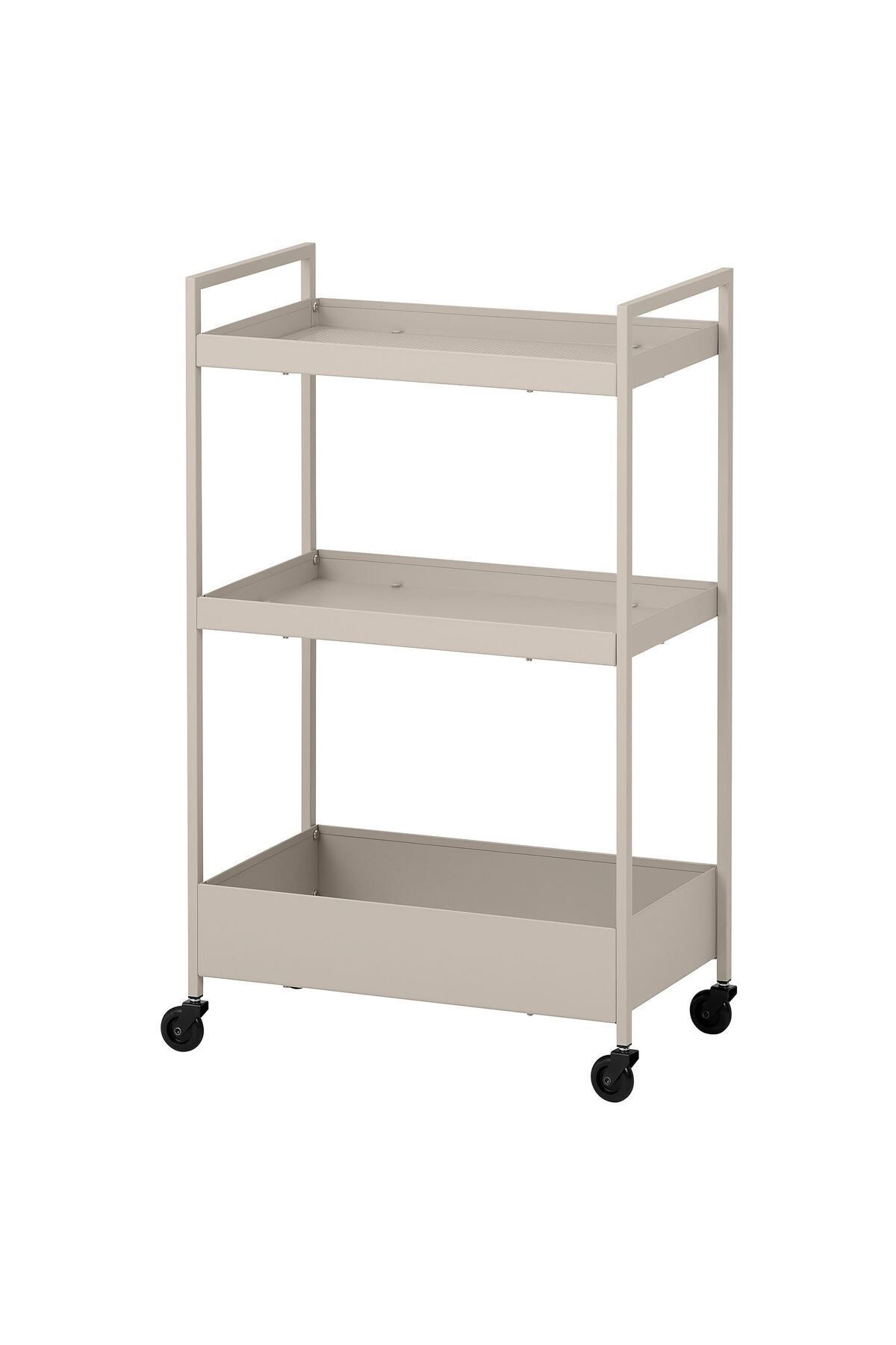 IKEA Banyo Düzenleyici, Banyo servis arabası, siyah, 50,5x30x83 cm