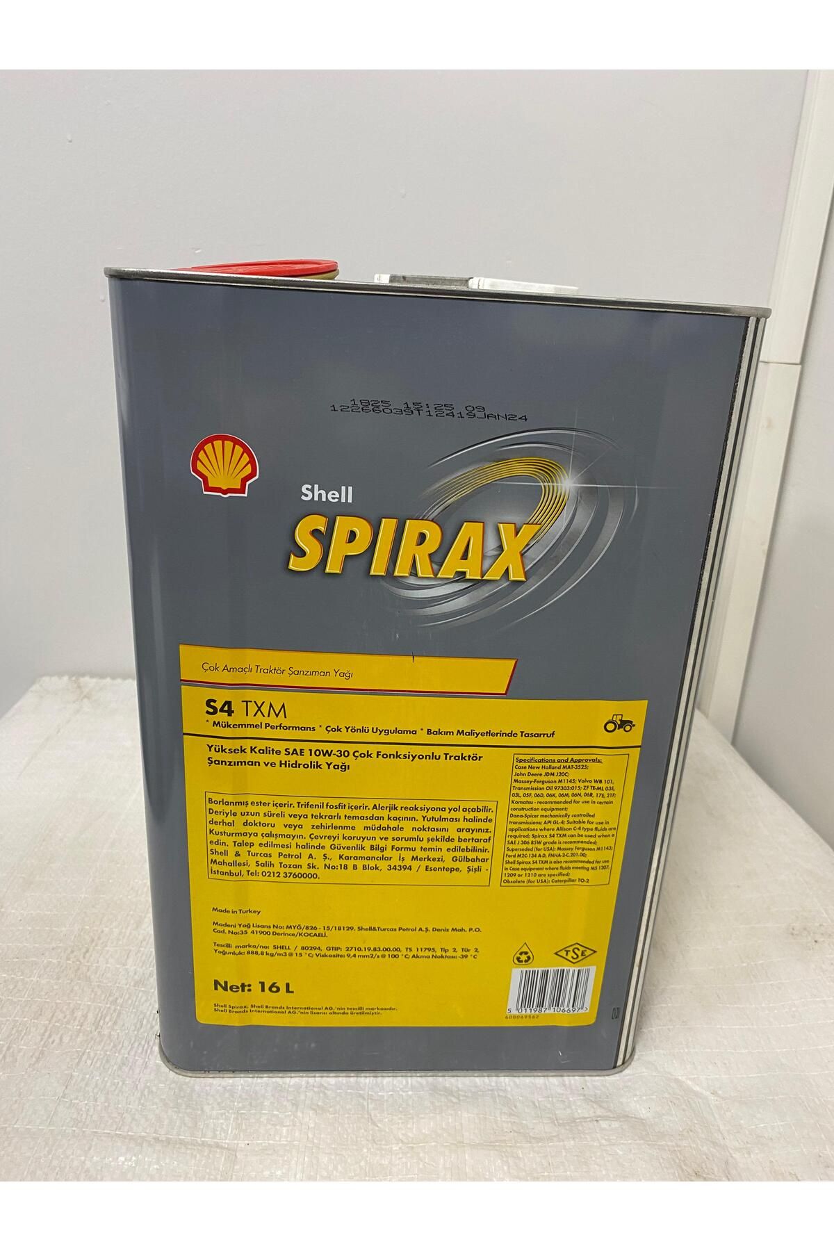 Shell SPIRAX S4 TXM Traktör Şanzıman Yağı 16 Lt