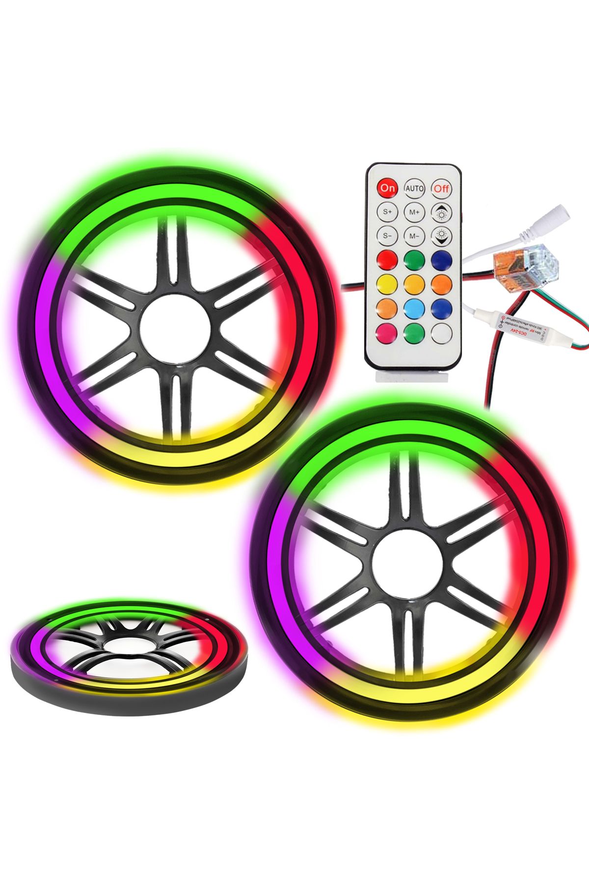 Poke Pixel Ledli 13cm Hoparlör Midrange Kapak 2 Adet Pk-6082