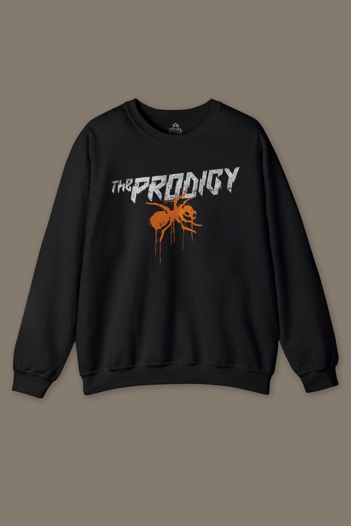 so cool The Prodigy Electronic Dance Music Flint Müzik Karınca Logo Baskılı Sweatshirt