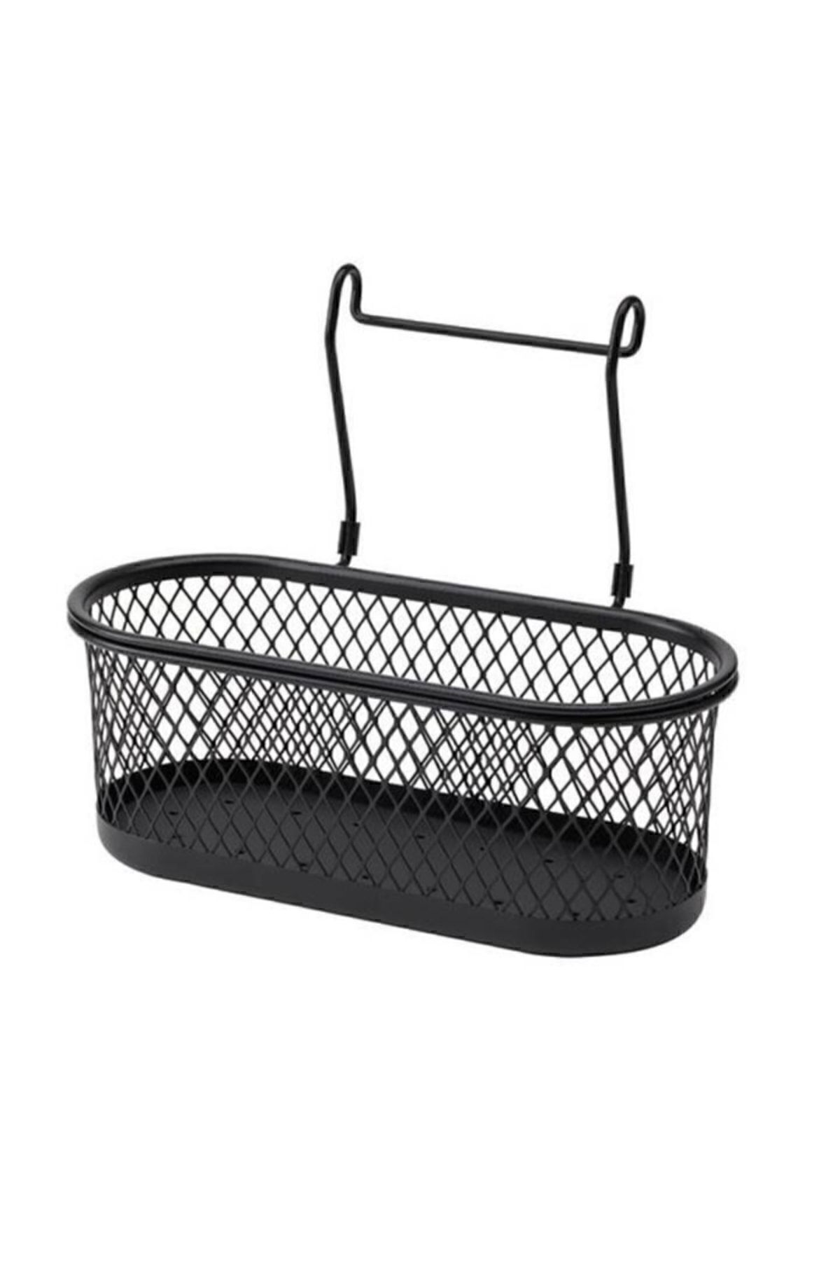 IKEA Hultarp Baharat Rafı, Siyah 31x16 Cm - Tezgah Arası Metal Tel Sepet