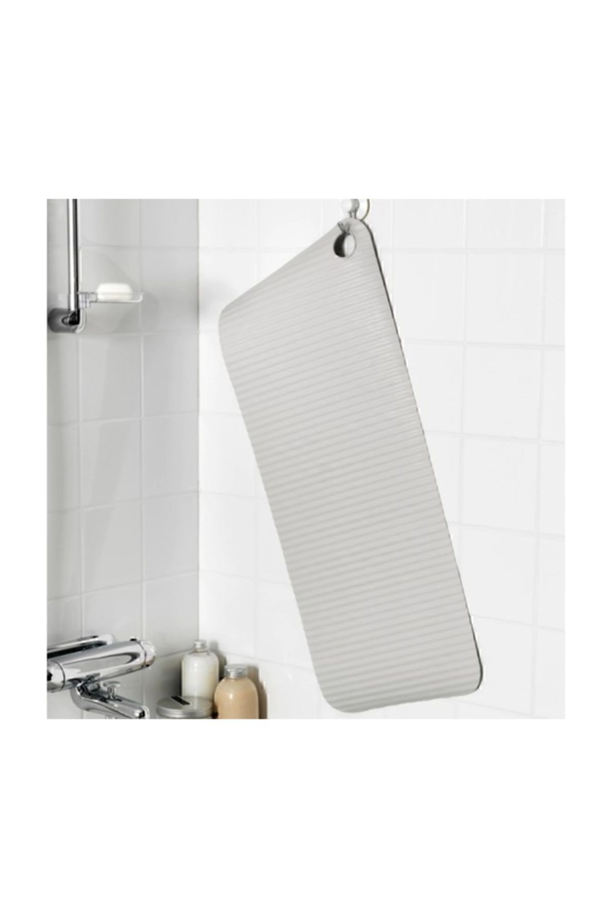 IKEA Doppa Banyo Kaydırmazı - Kaydırmaz Paspas - Küvet - Duş Paspası, Açık Gri