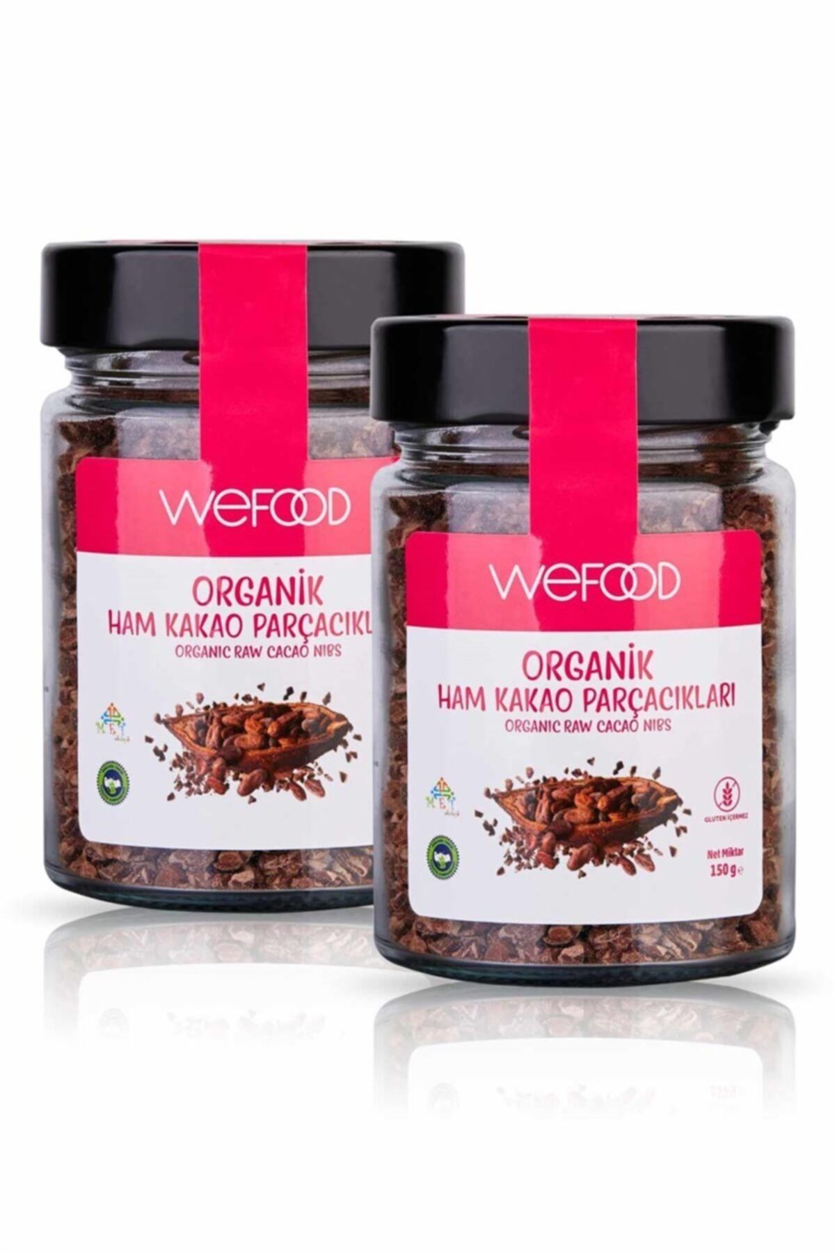 Wefood Organik 2'li Ham Kakao Parçacıkları Avantaj Seti