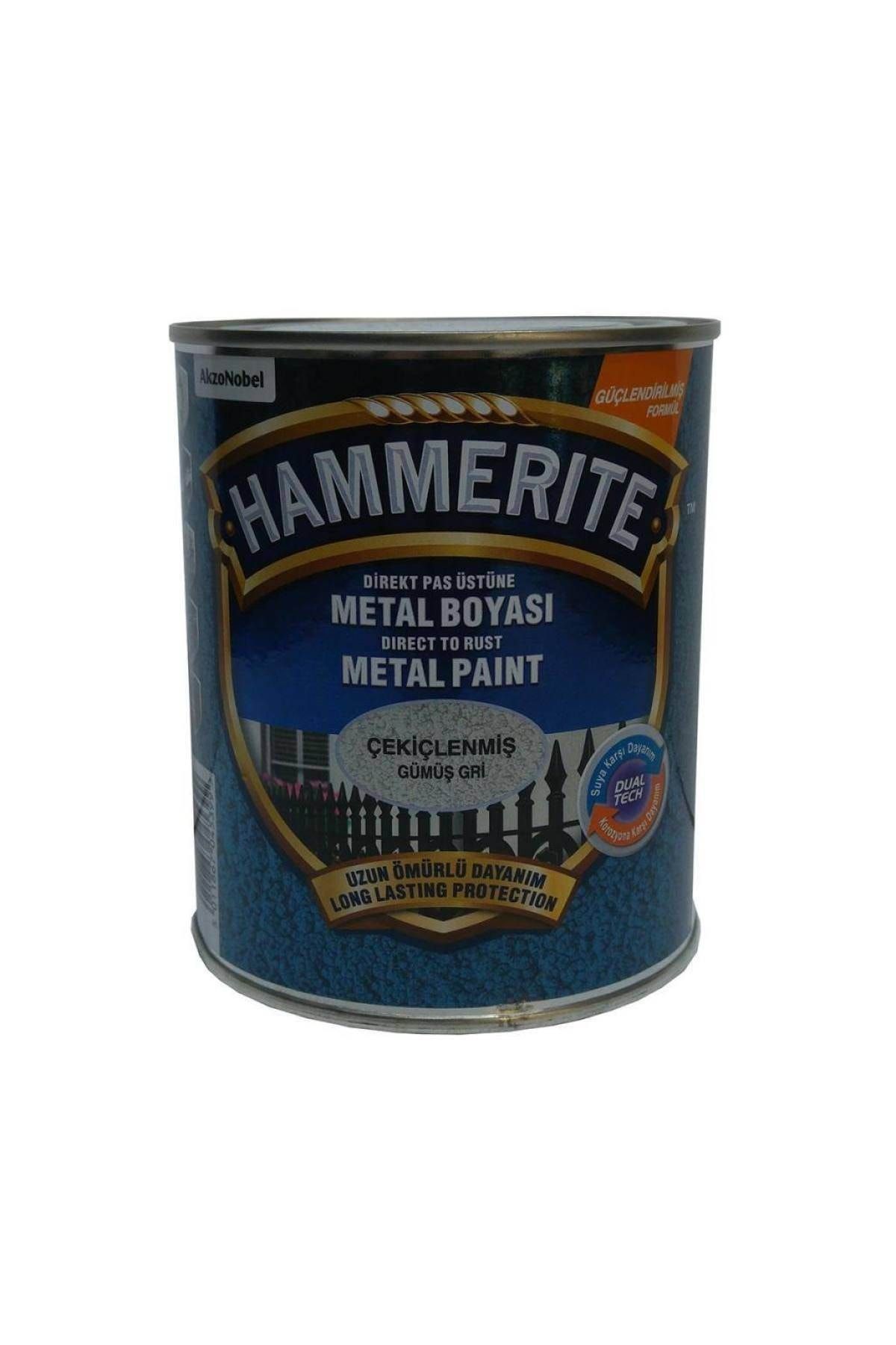 Marshall Hammerite Çekiçlenmiş Gümüş Gri 0,75lt (1 Kg)