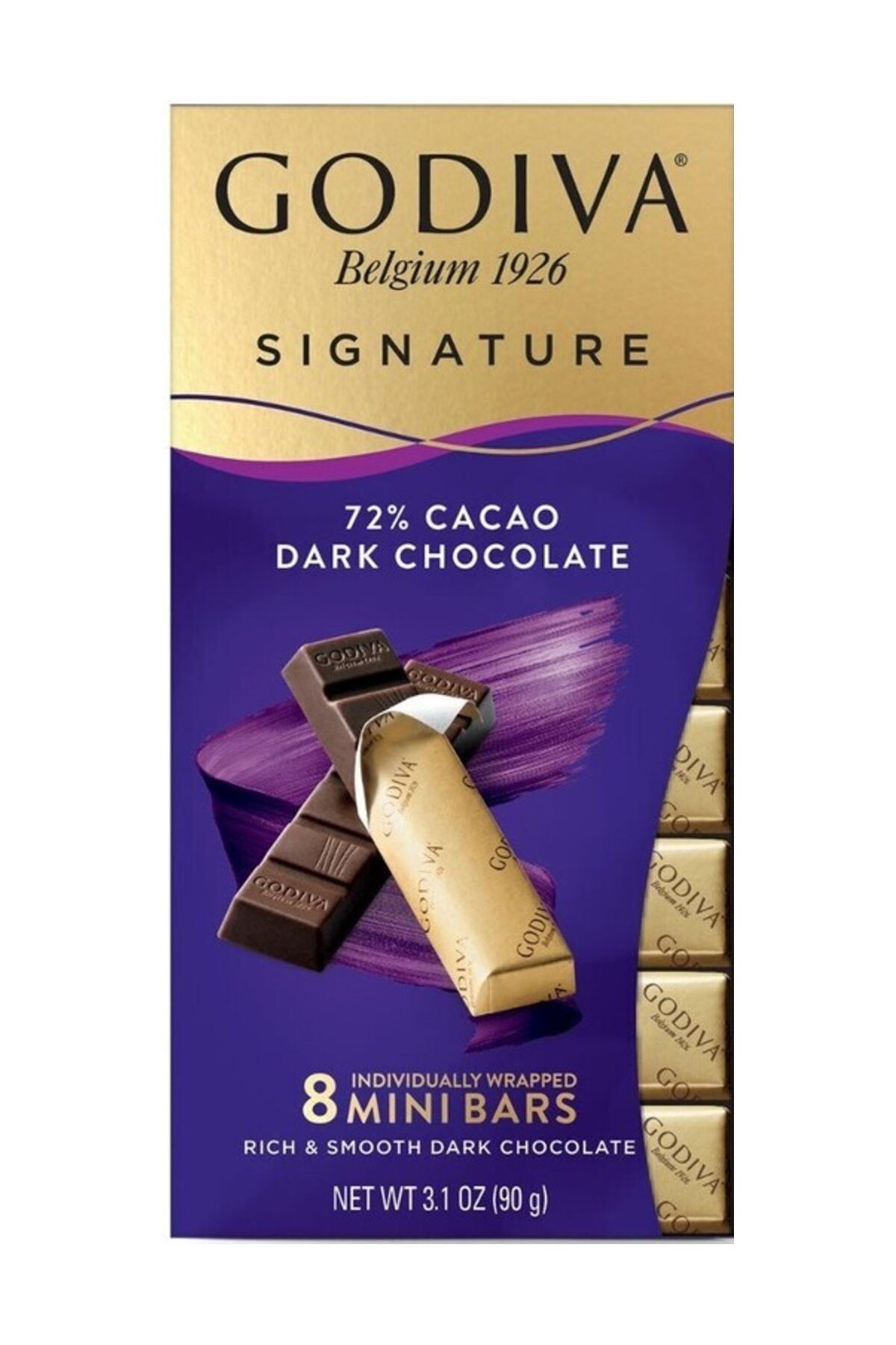 Godiva Signature Mini Bars %72 Bitter Çikolata 90 Gr