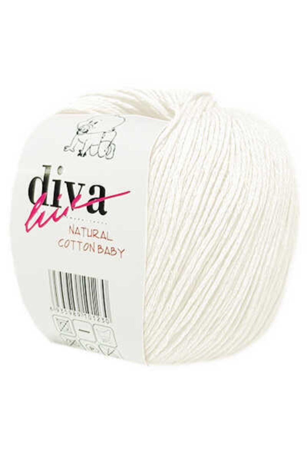 Diva İplik Diva Line Diva Natural Cotton Baby Bebe Ipi 288 Kemik