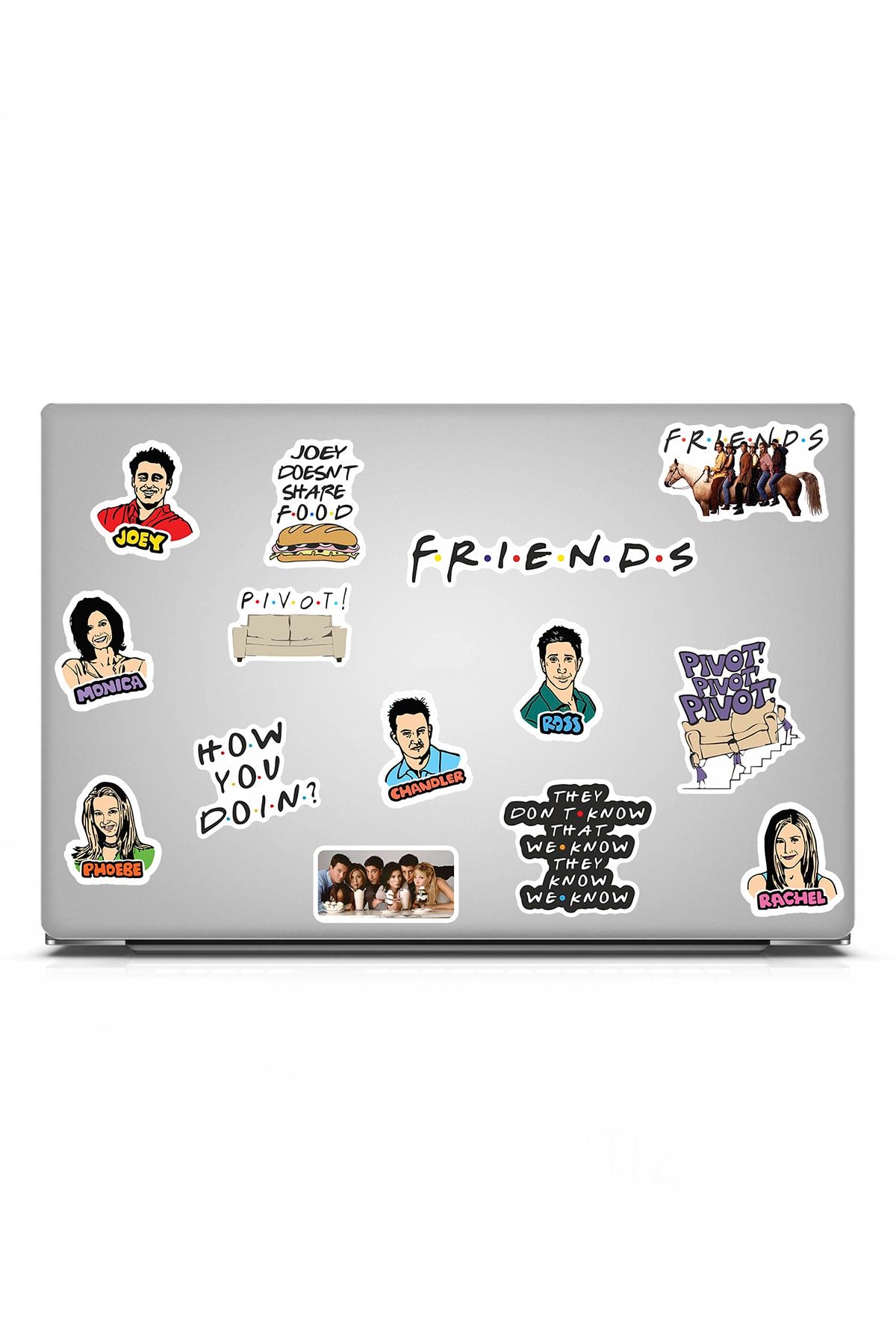 TUGİBU Friends Laptop Sticker Defter Ajanda Macbook Notebook