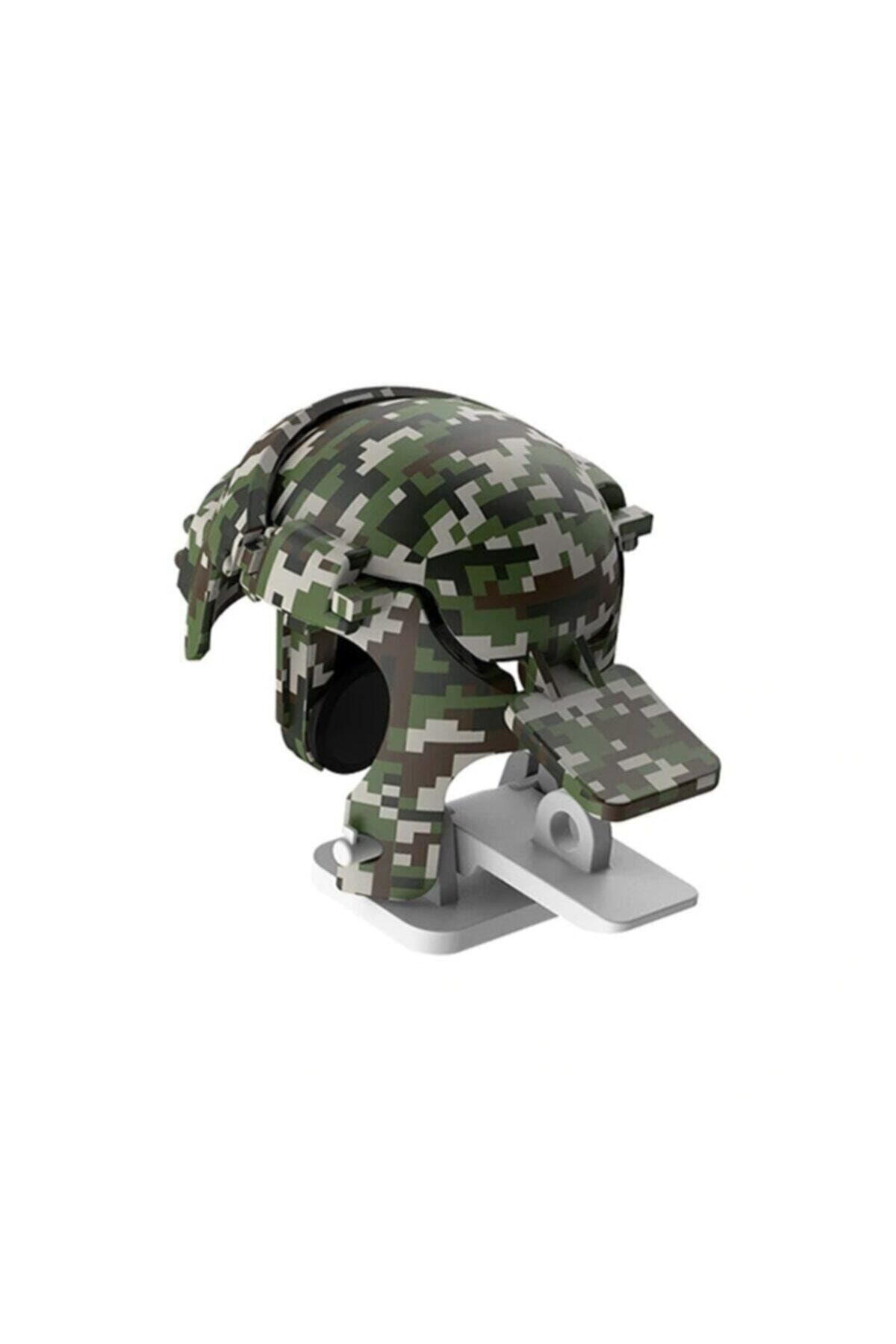 Baseus Gamo Ga03 L1r1 Gamepad Oyun Ateşleyici Tetik Level 3 Helmet Pubg Gadget Yeşil Kamuflaj