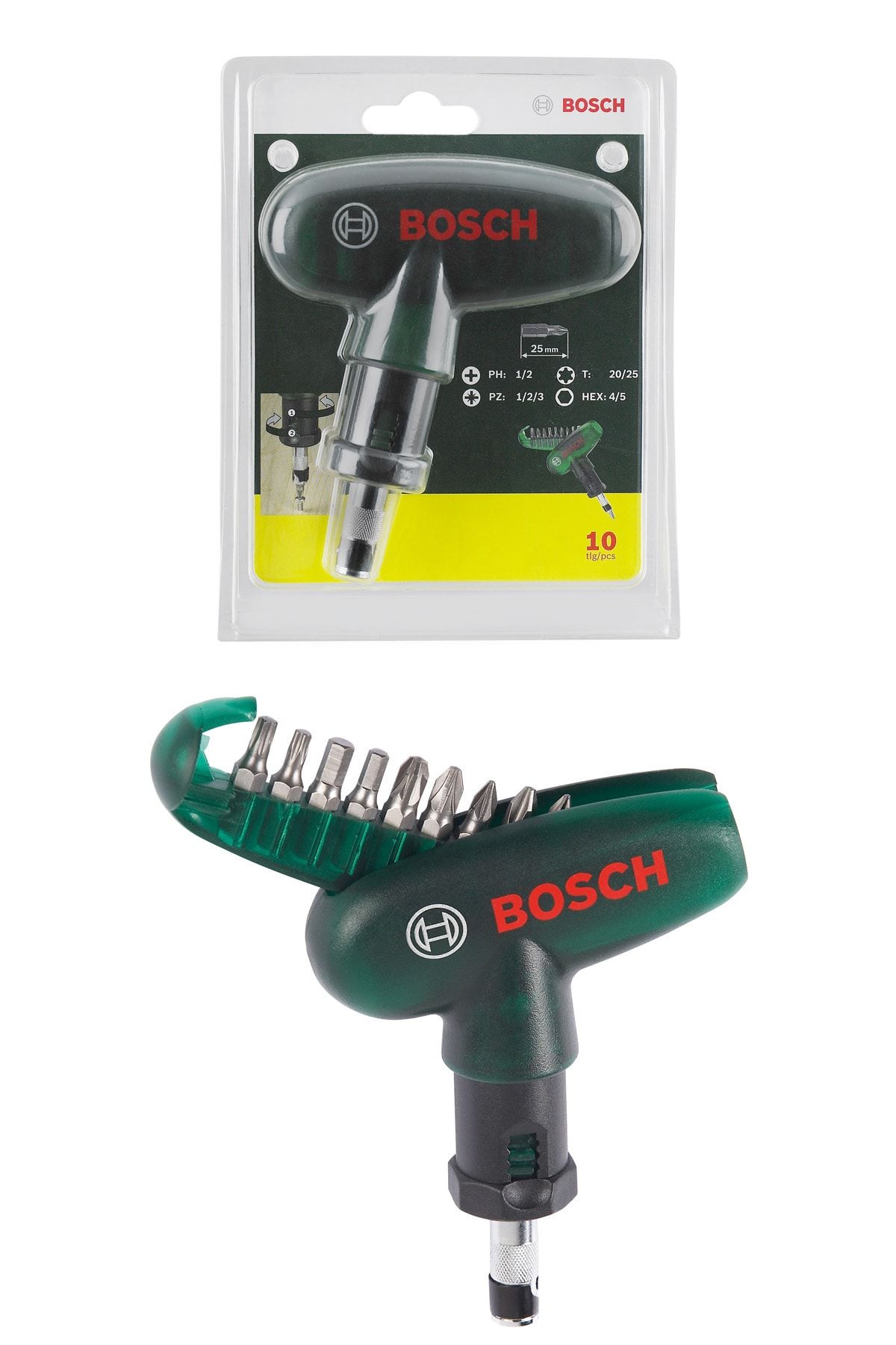 Bosch Dıy 10 Parça Cırcır Cep El Tornavida Seti