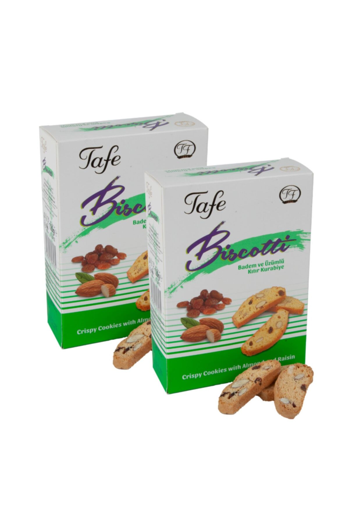 TAFE Biscotti Badem Ve Üzümlü Kıtır Kurabiye 2 Adet X 120gr