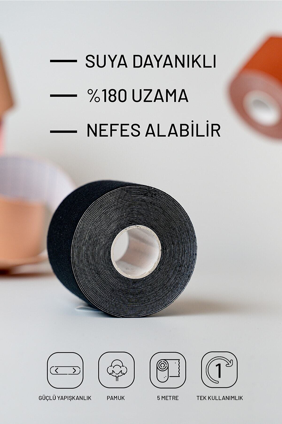 Vien Boob Tape Göğüs Dikleştirici Ve Şekillendirici Bant-siyah Renk 5cmx5metre